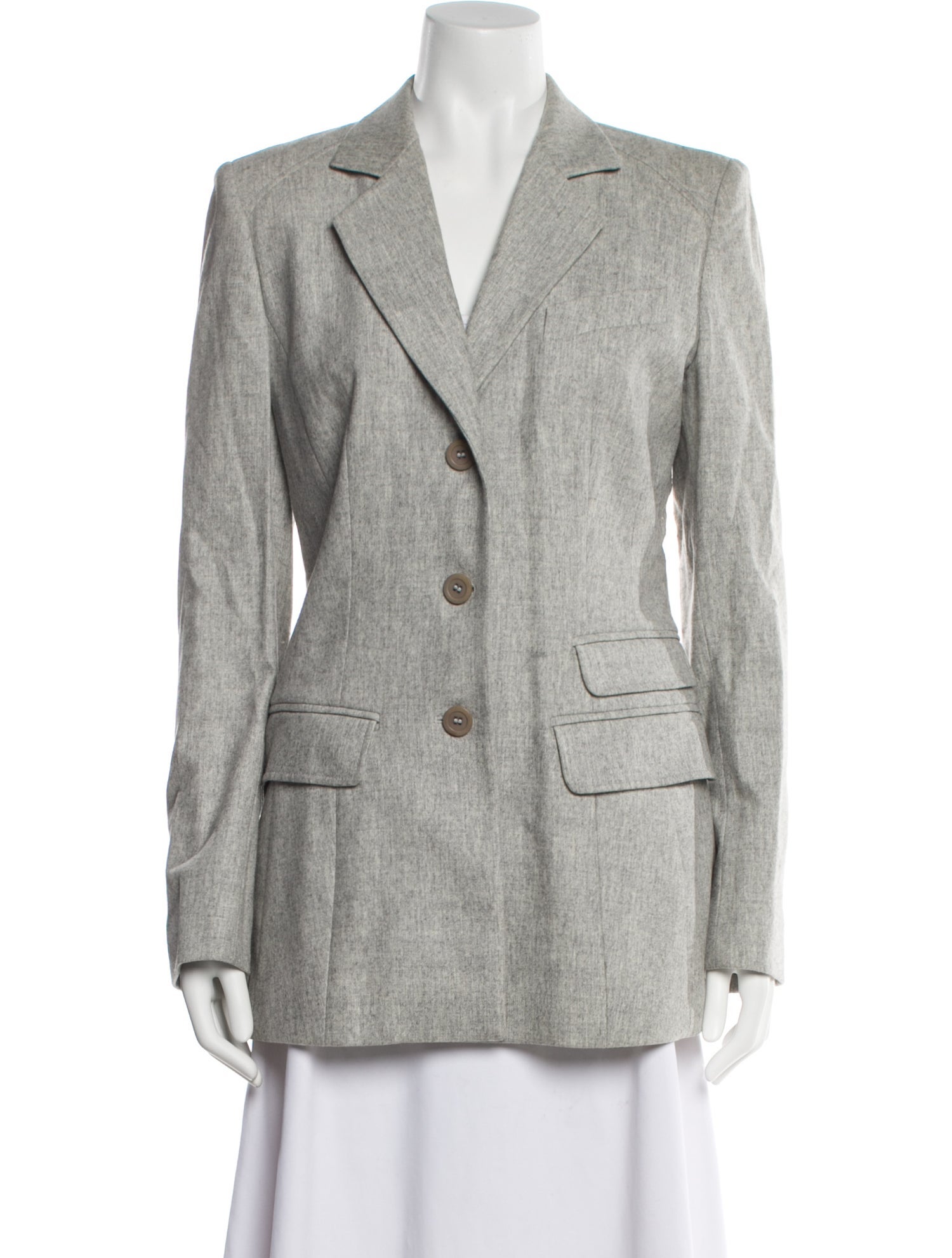 Antonio Berardi Virgin Wool Plaid Print Blazer