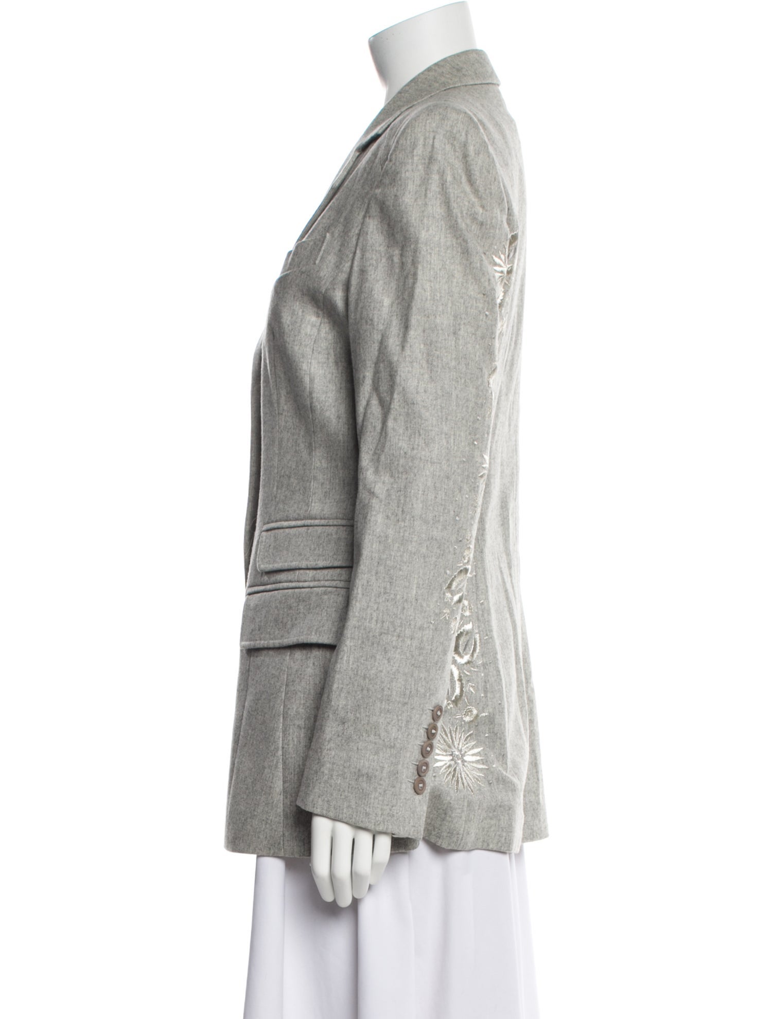 Antonio Berardi Virgin Wool Plaid Print Blazer