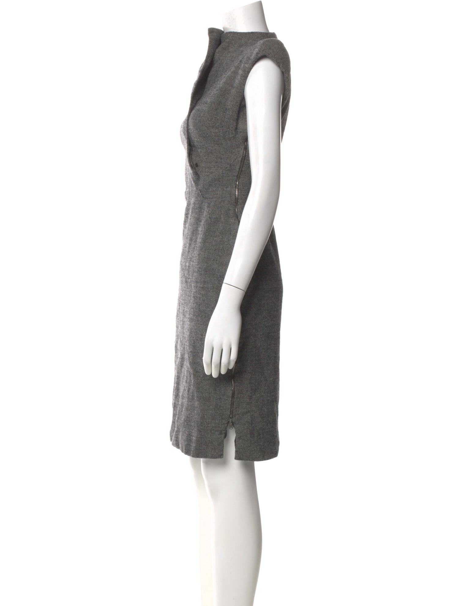Antonio Berardi Virgin Wool Knee-Length Dress