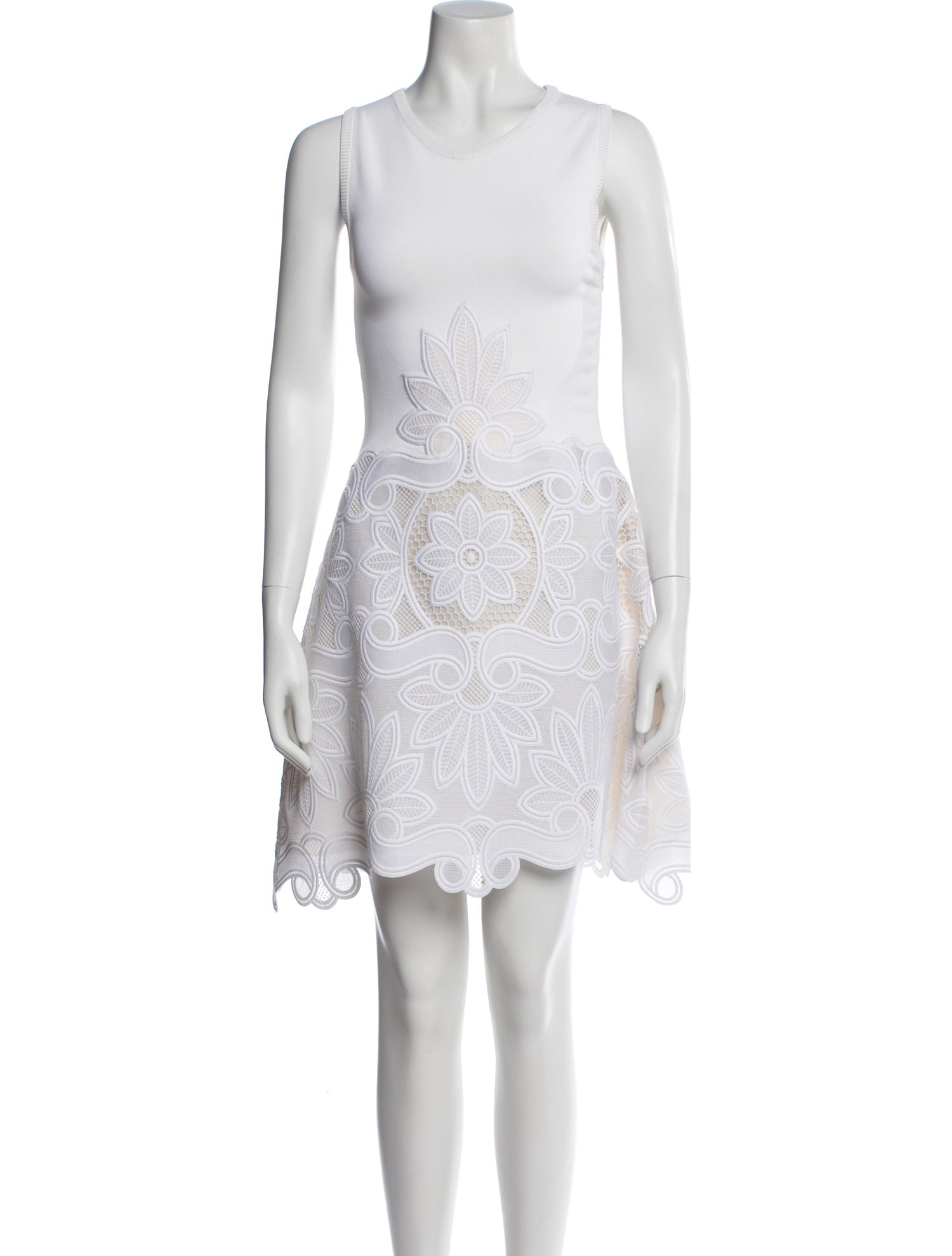 Antonio Berardi Crew Neck Mini Dress