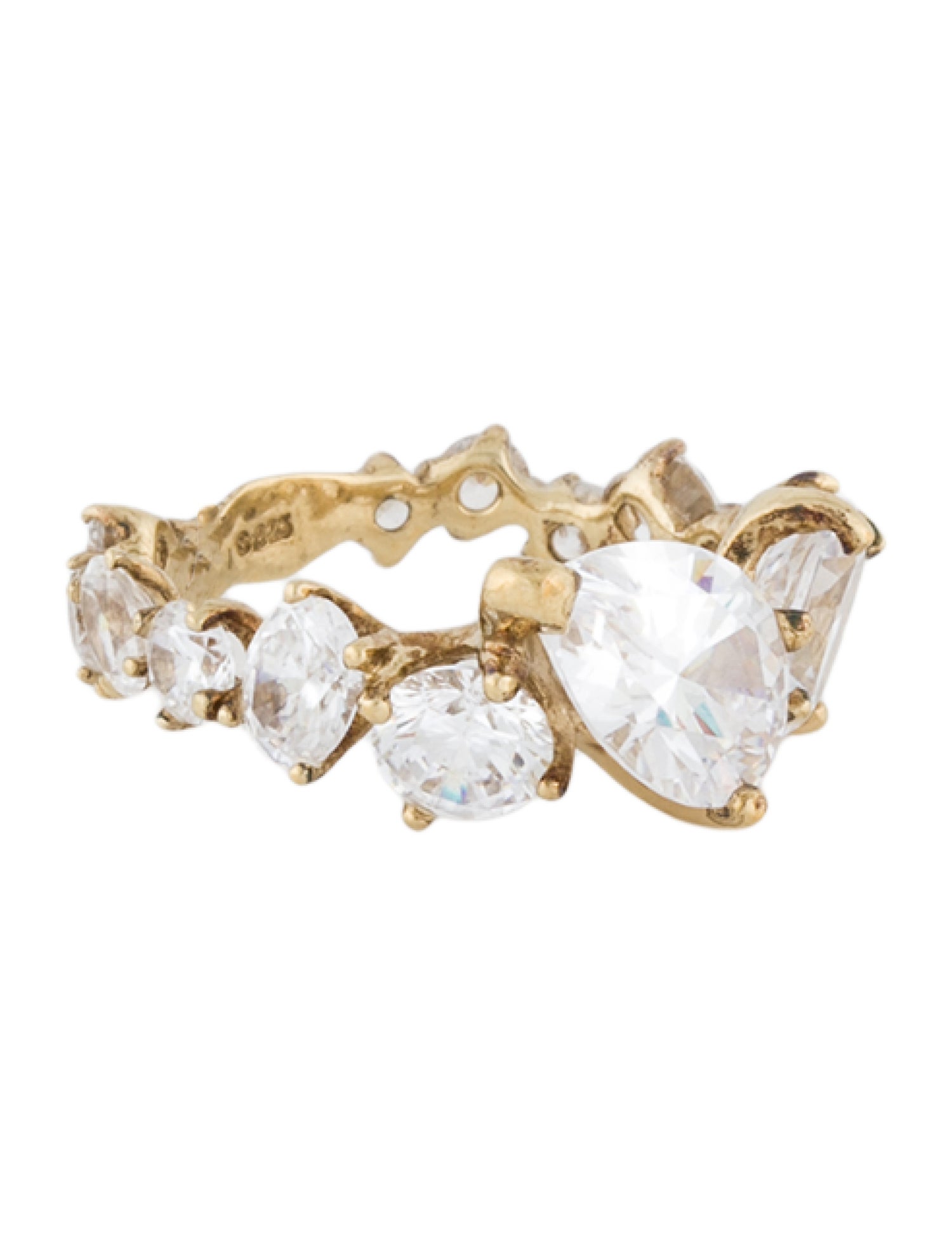 Anabela Chan Cubic Zirconia Nova Starburst Ring