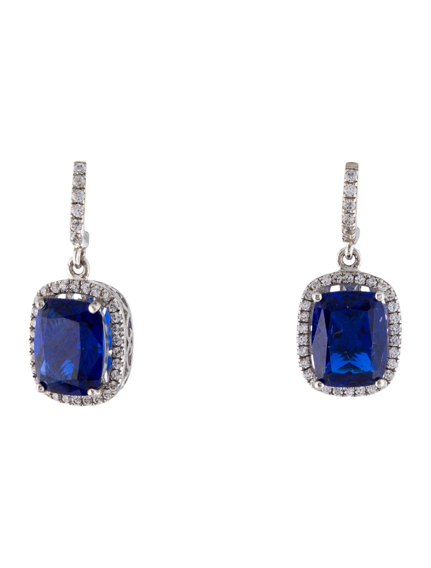Anabela Chan Cubic Zirconia Comet Drop Earrings