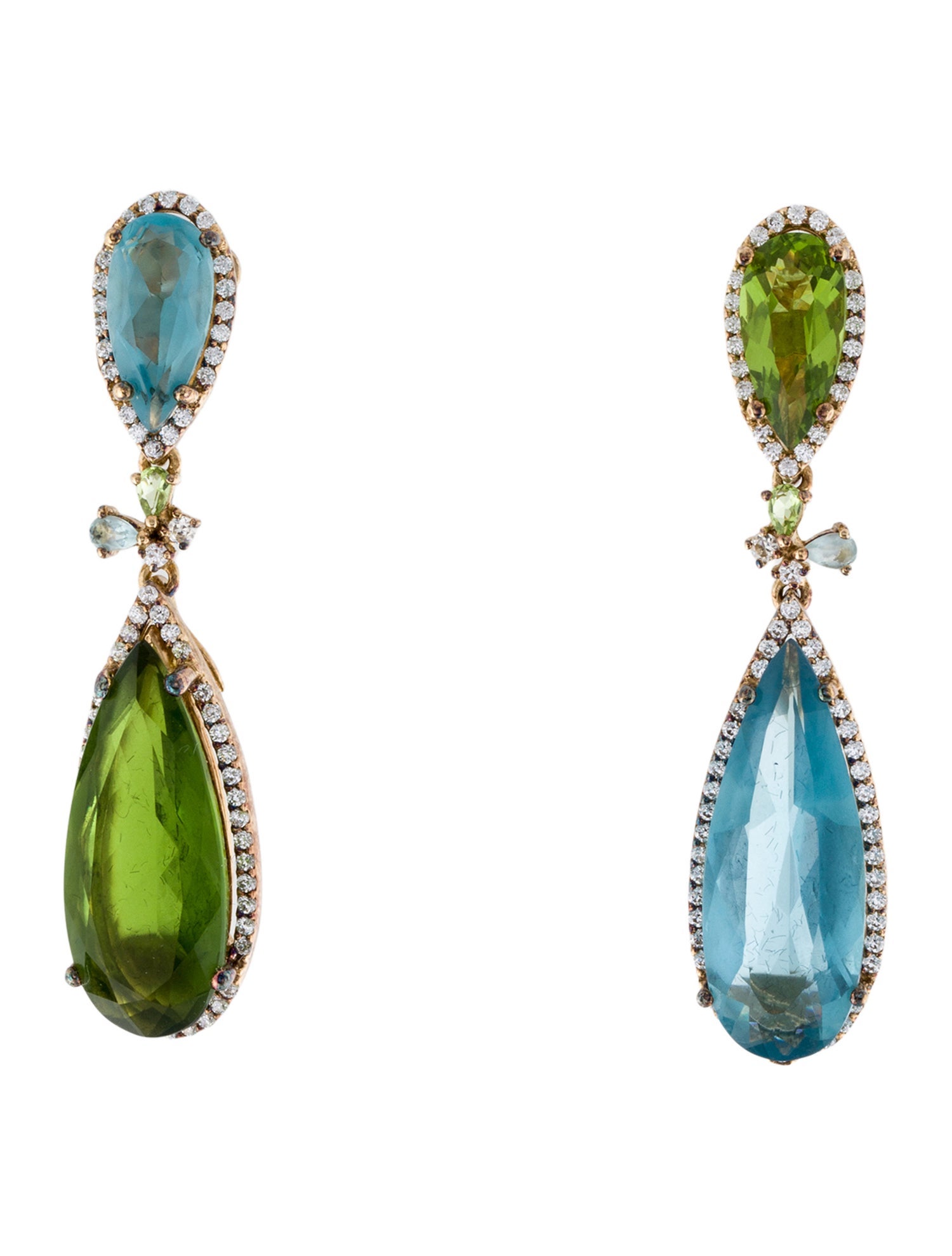 Anabela Chan Crystal Papillion Drop Earrings