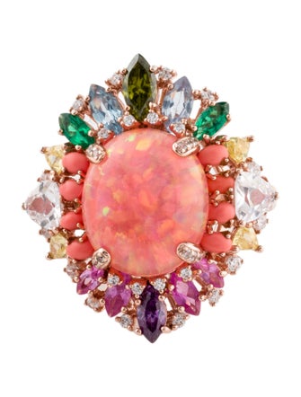 Anabela Chan Synthetic Opal Nereides Ring