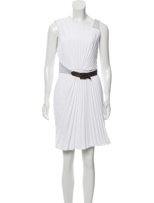 Andrew Gn Sleeveless Mini Dress White