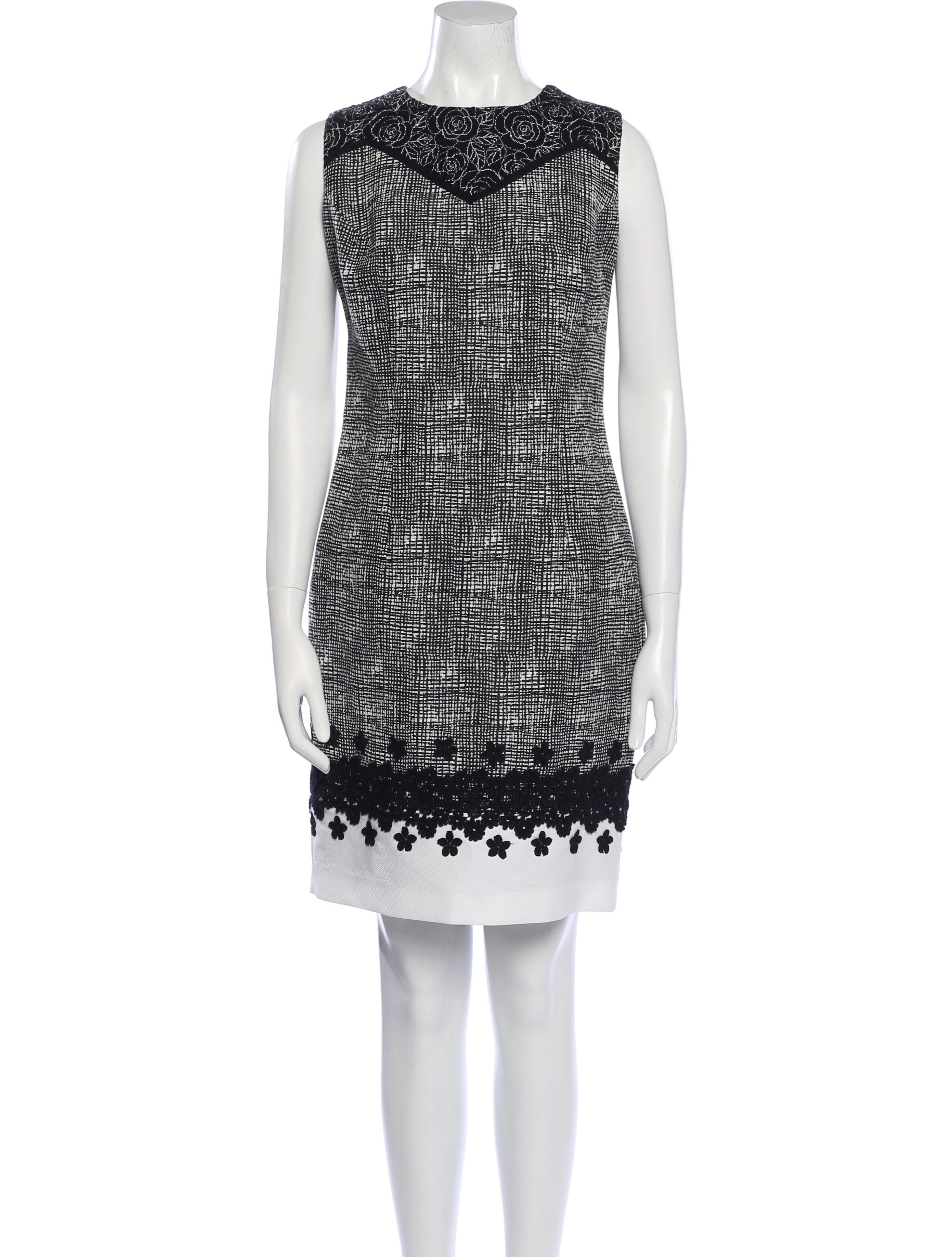 Andrew Gn Bateau Neckline Knee-Length Dress