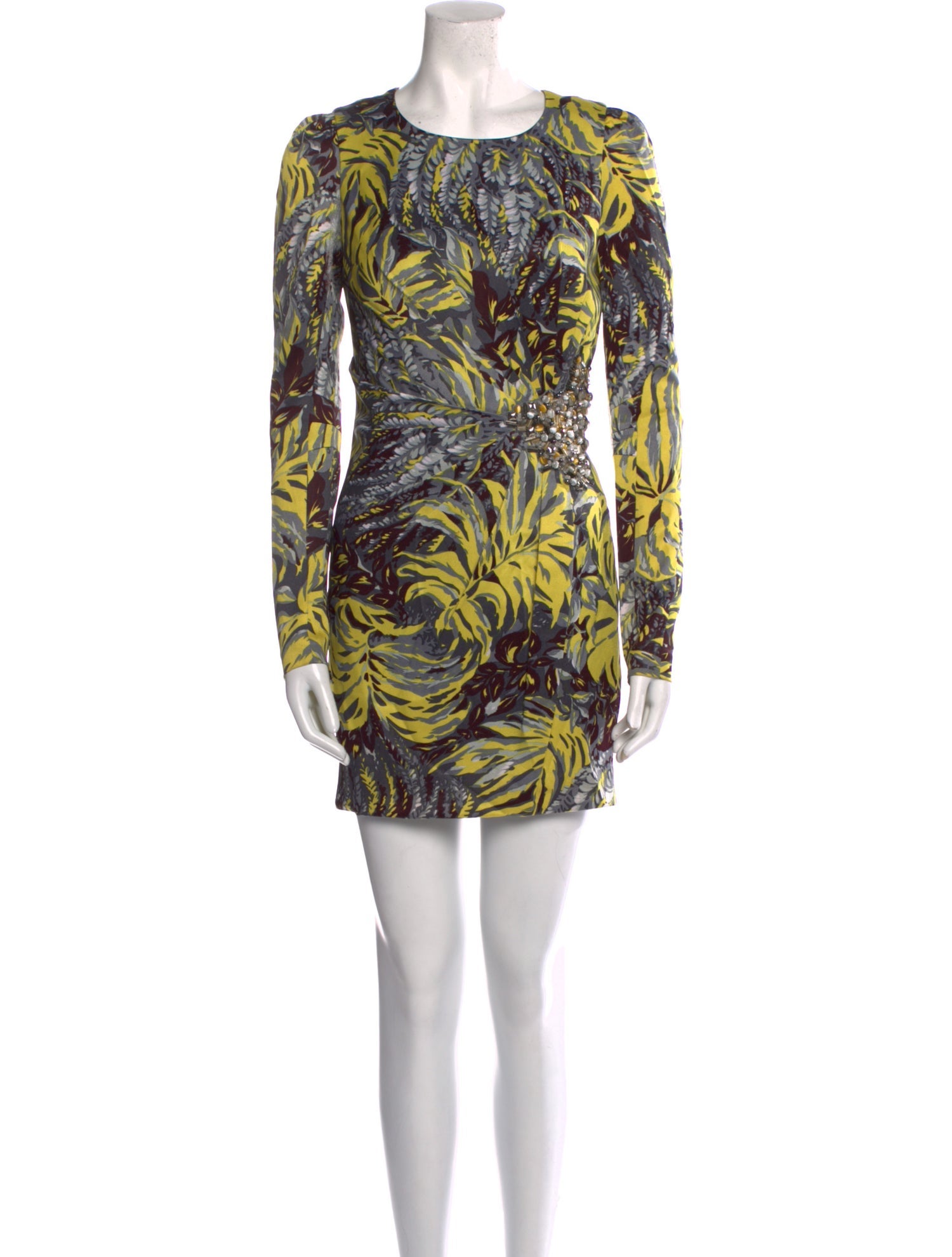 Andrew Gn Printed Mini Dress