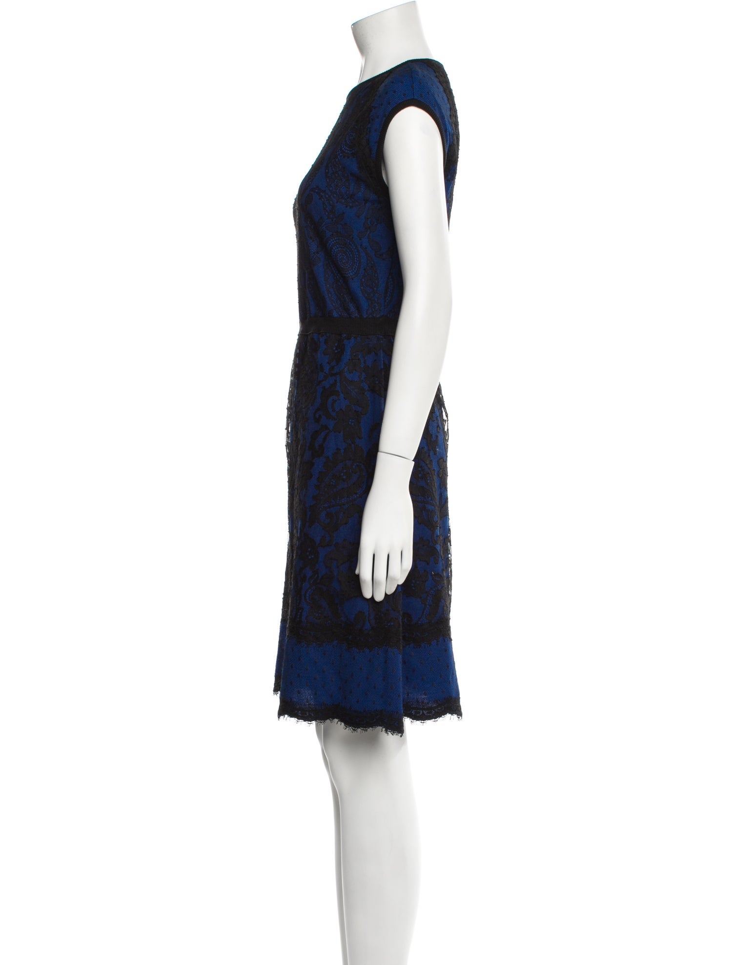 Andrew Gn Lace Pattern Knee-Length Dress