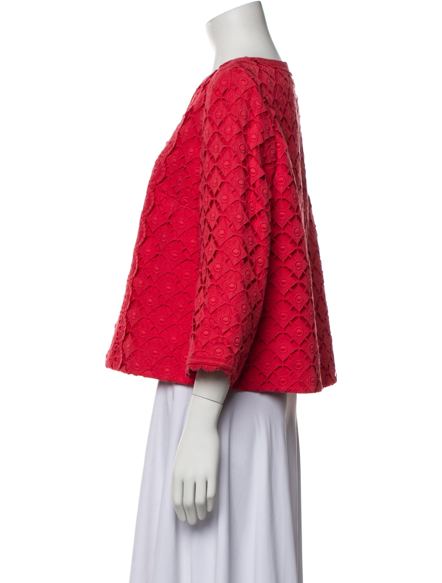 Andrew Gn Lace Pattern Jacket