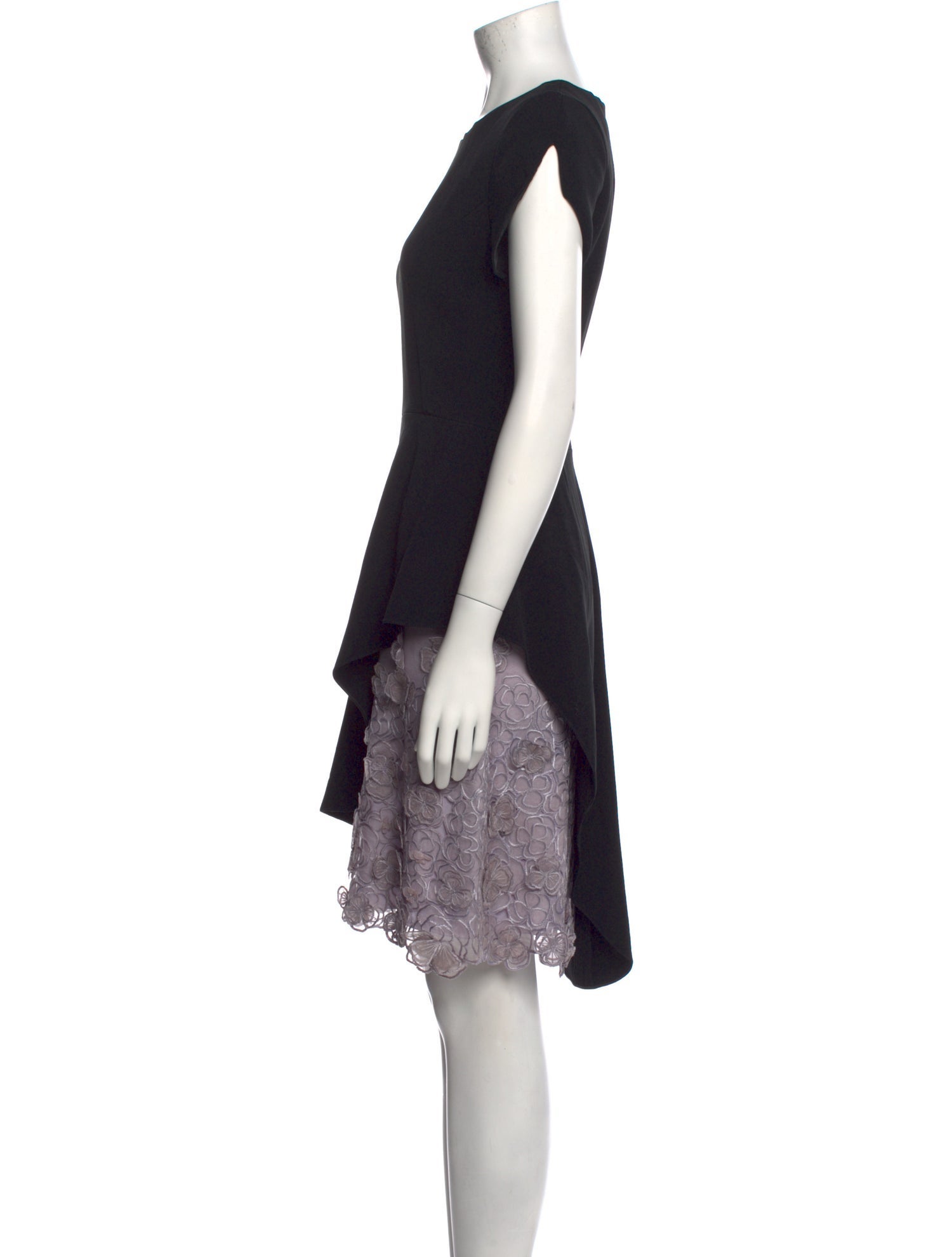 Andrew Gn Colorblock Pattern Knee-Length Dress