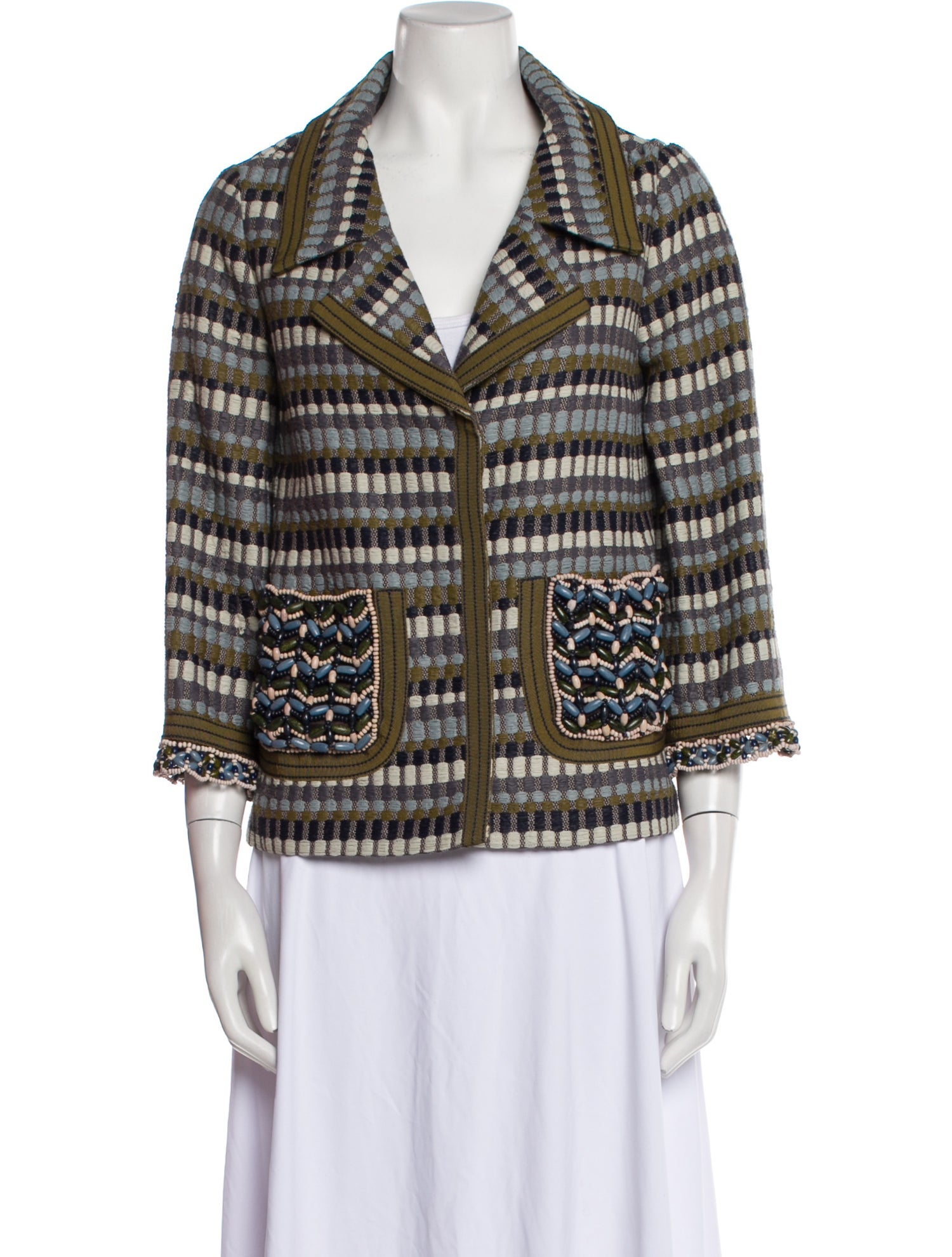 Andrew Gn Patterned Blazer
