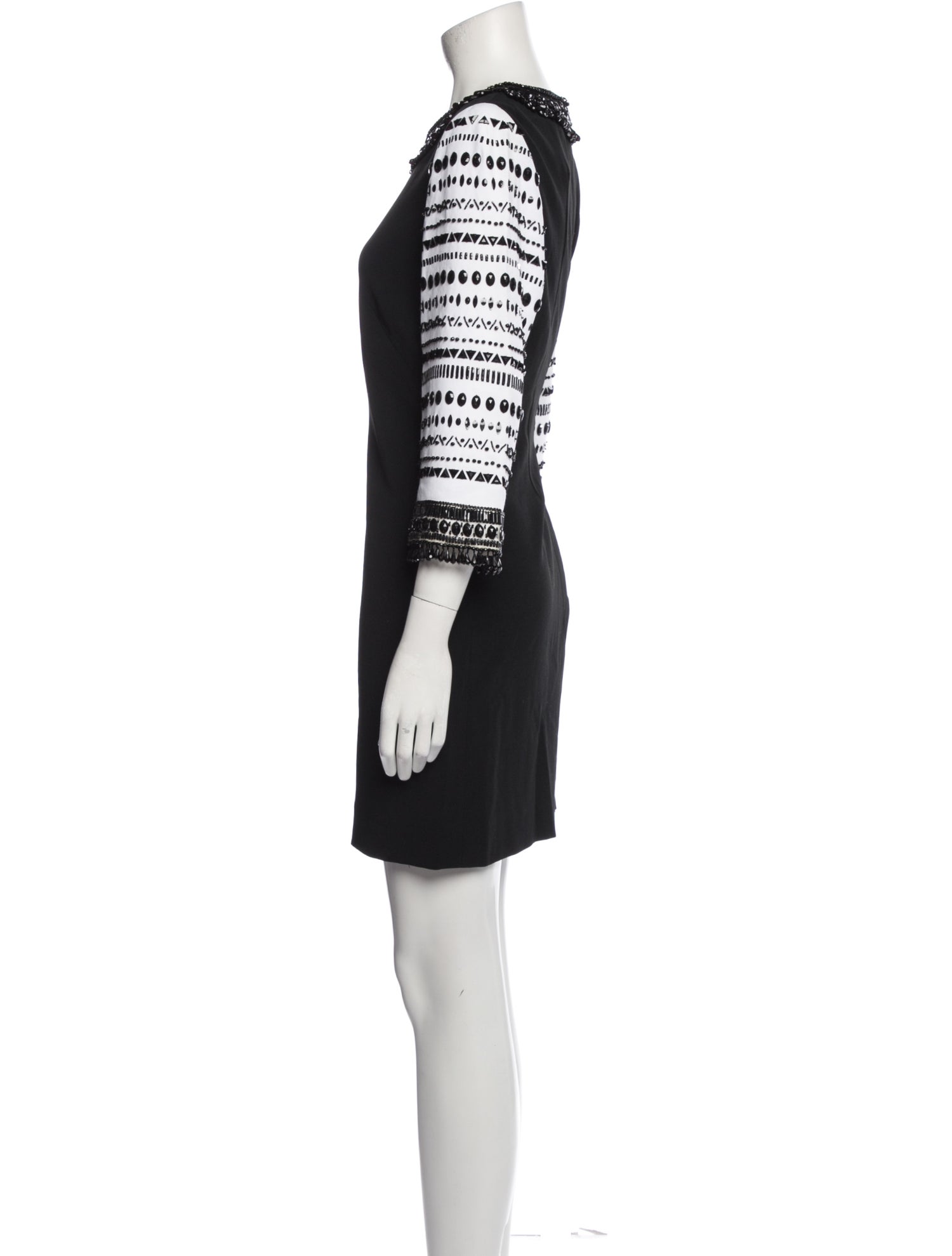 Andrew Gn Angora Mini Dress