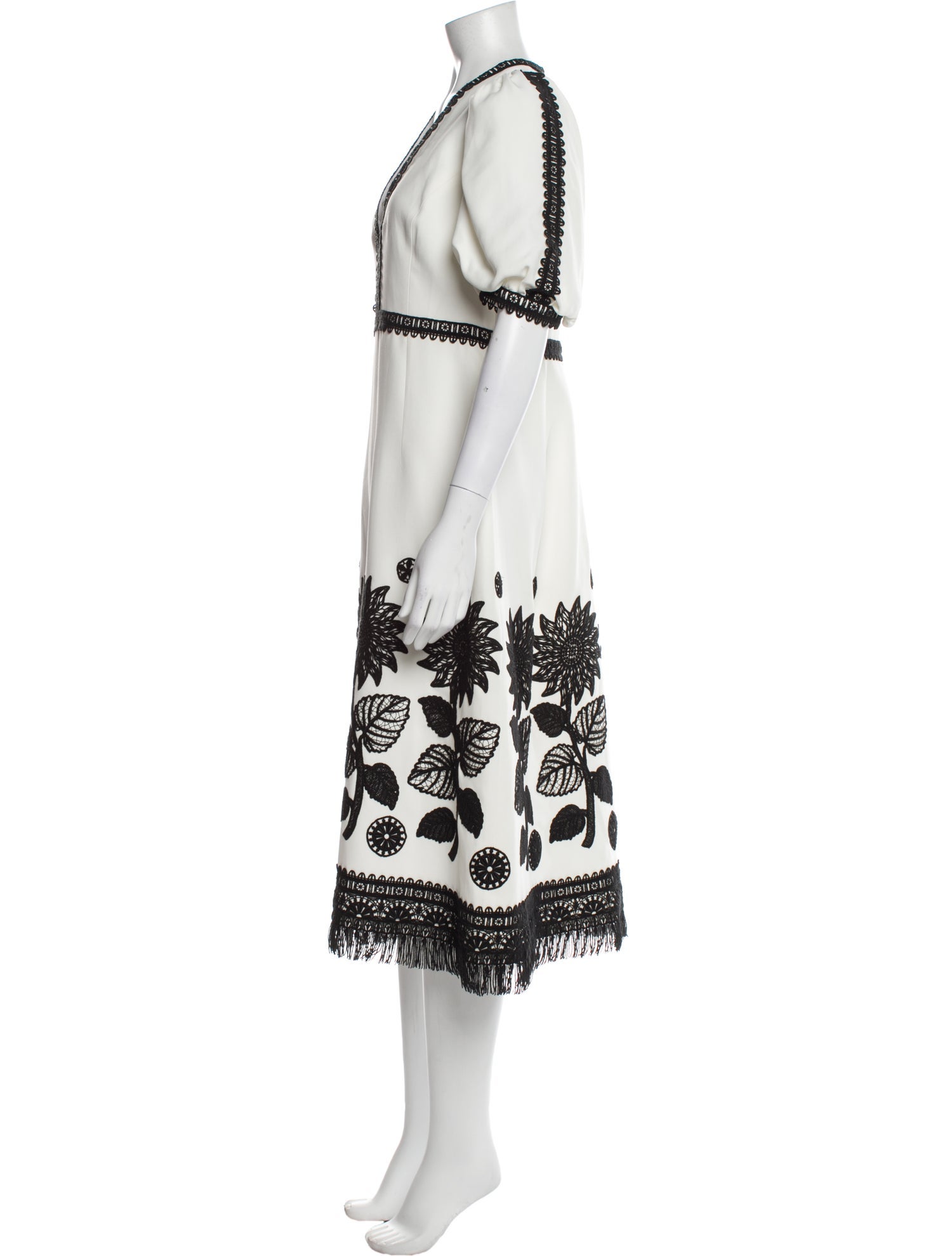Andrew Gn Graphic Print Long Dress