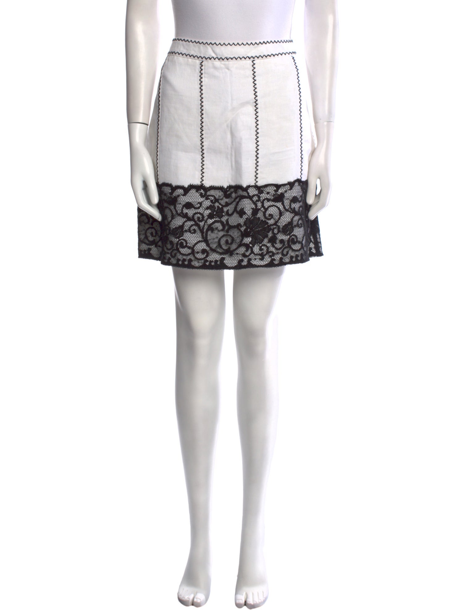 Andrew Gn Linen Mini Skirt