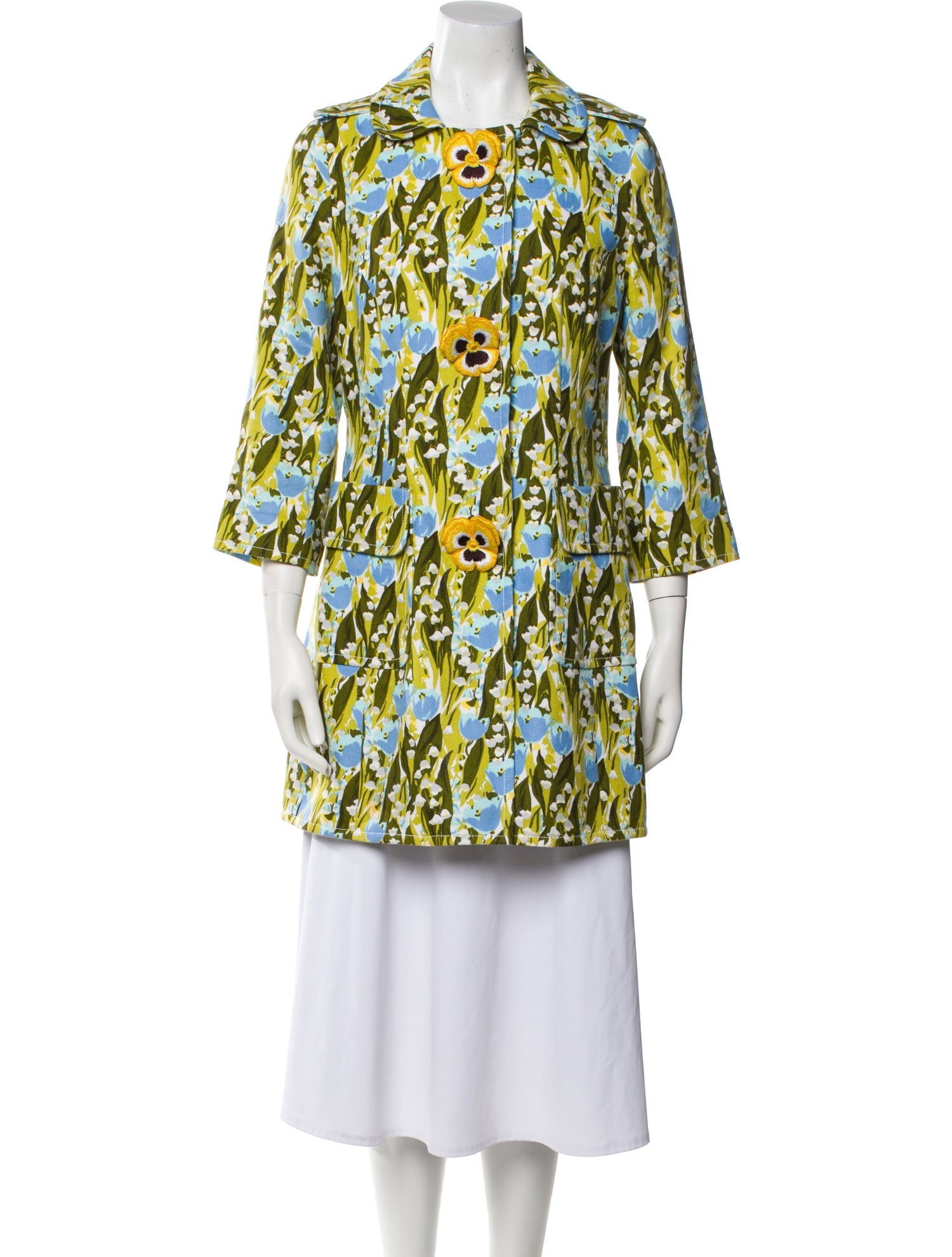 Andrew Gn Floral Print Jacket