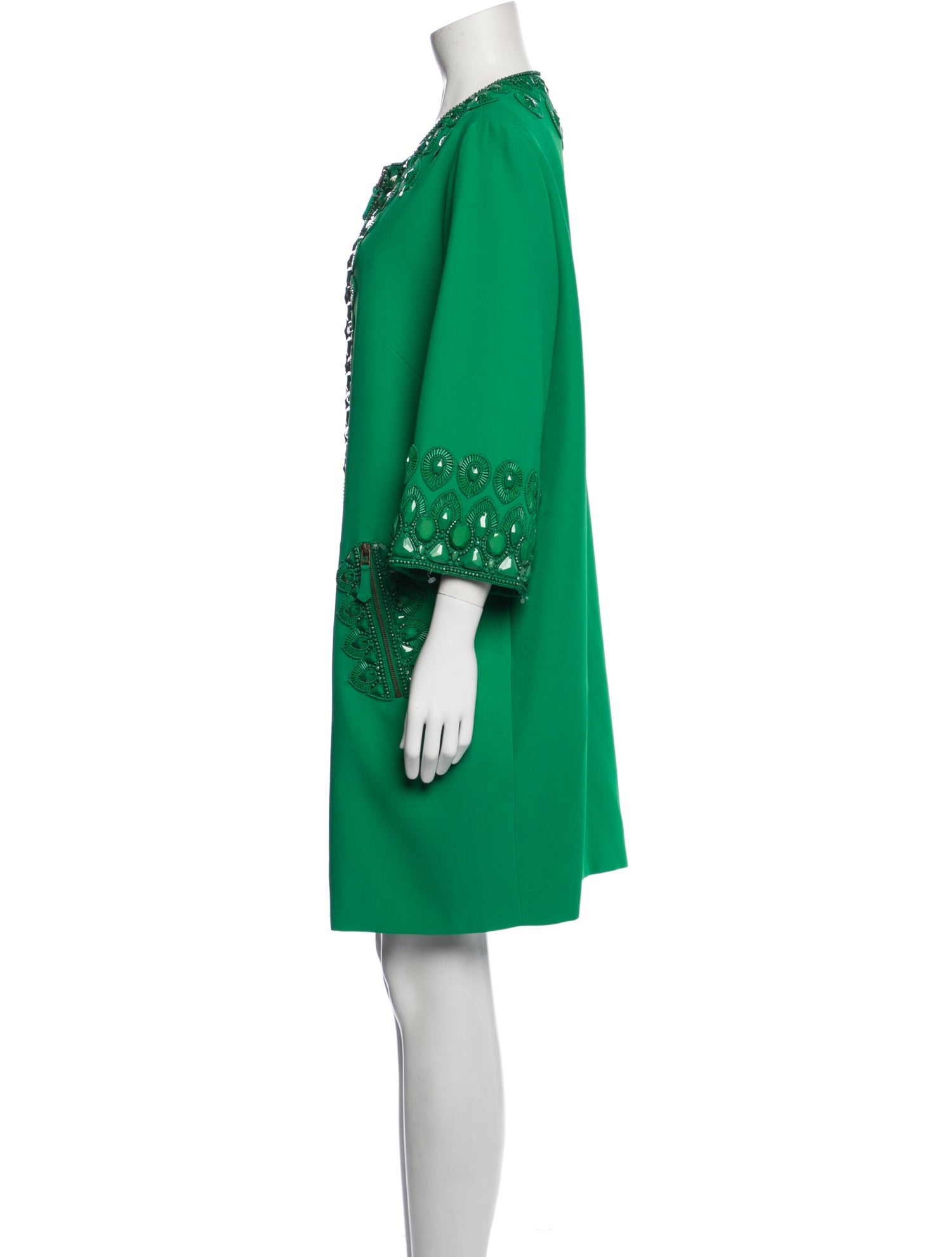 Andrew Gn Scoop Neck Knee-Length Dress