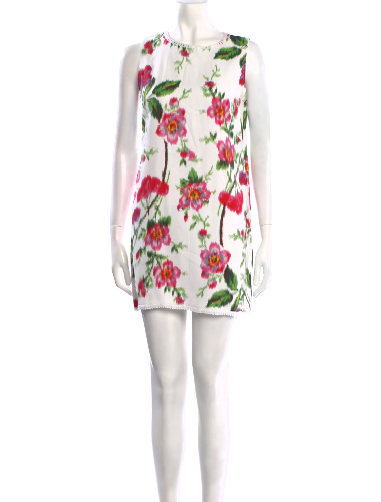 Andrew Gn Floral Print Mini Dress