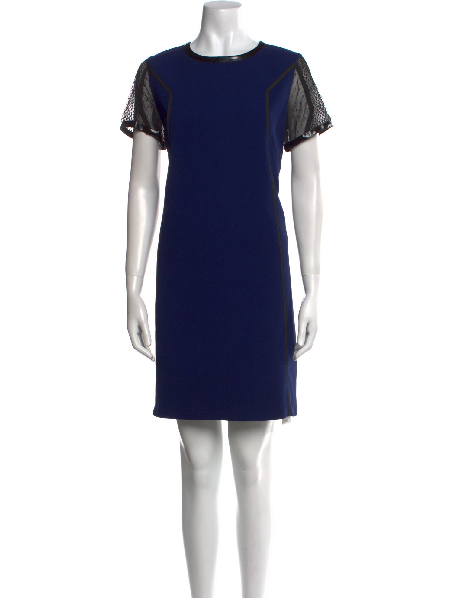 Andrew Gn Crew Neck Knee-Length Dress
