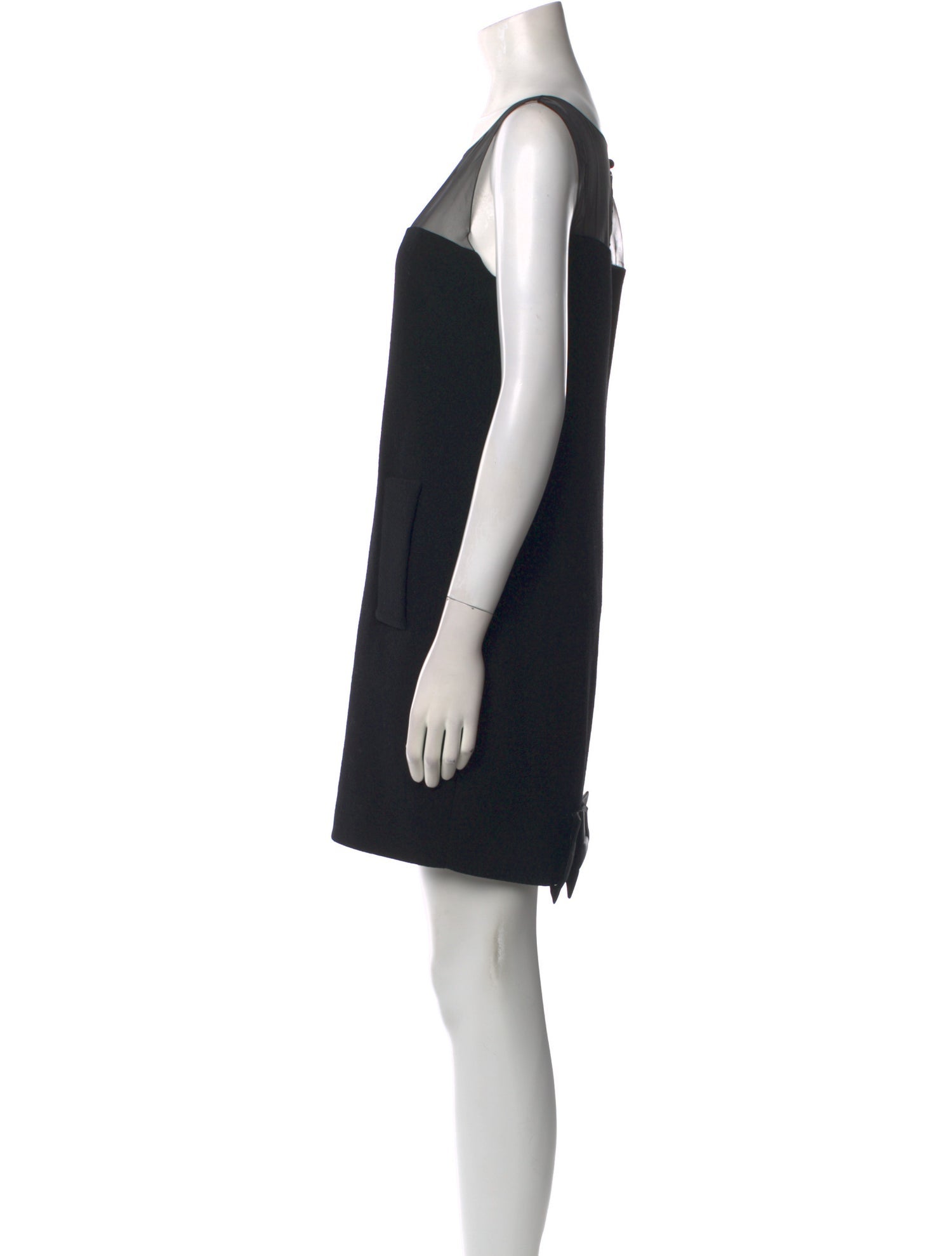 Andrew Gn Virgin Wool Mini Dress