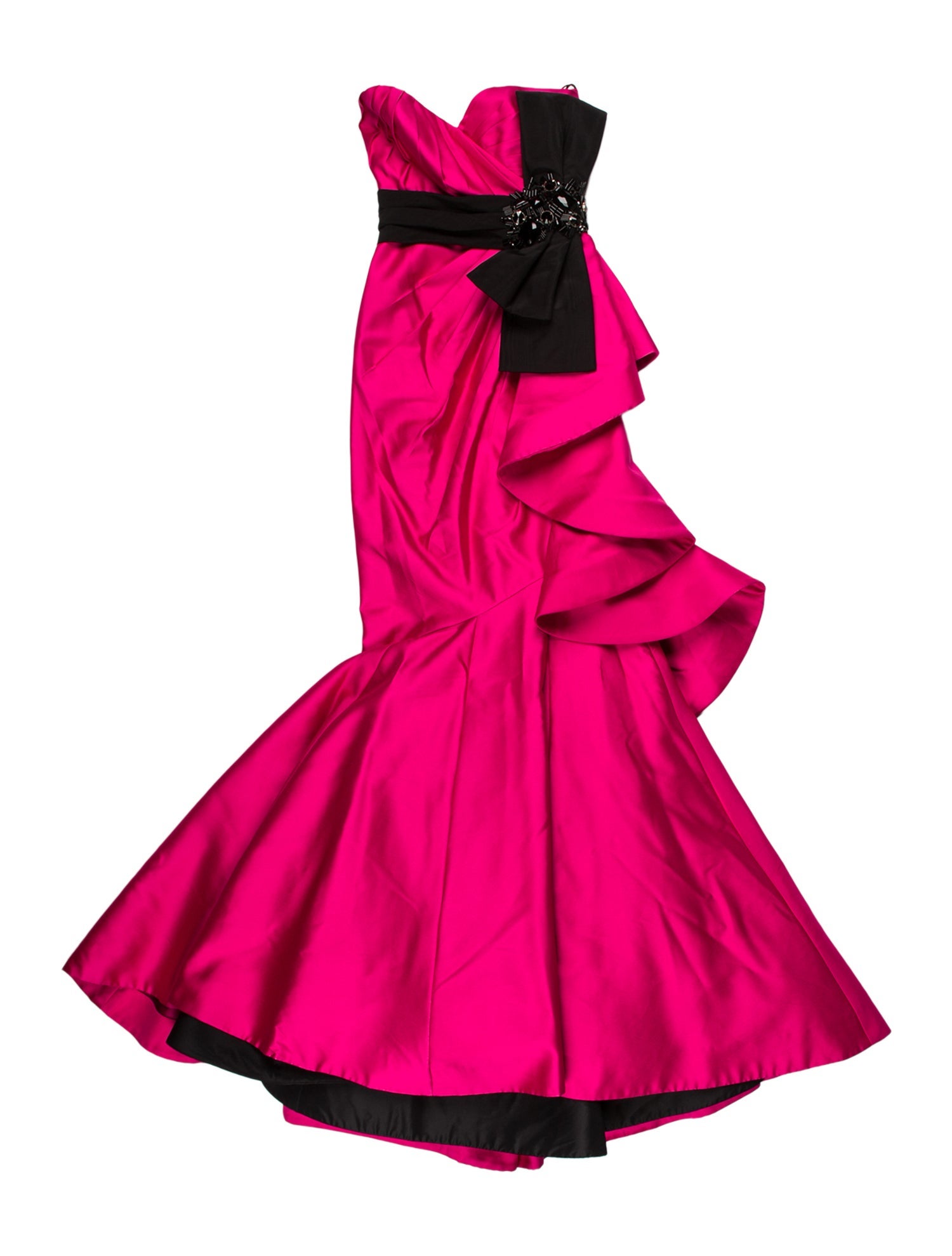 Andrew Gn Strapless Long Dress