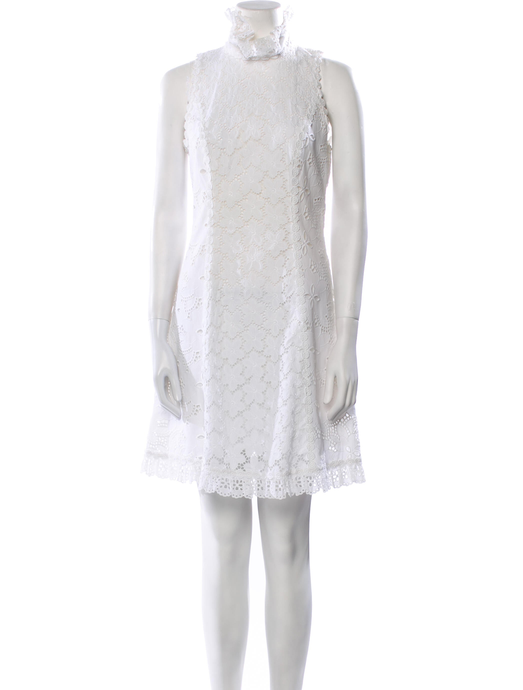 Andrew Gn Mock Neck Knee-Length Dress