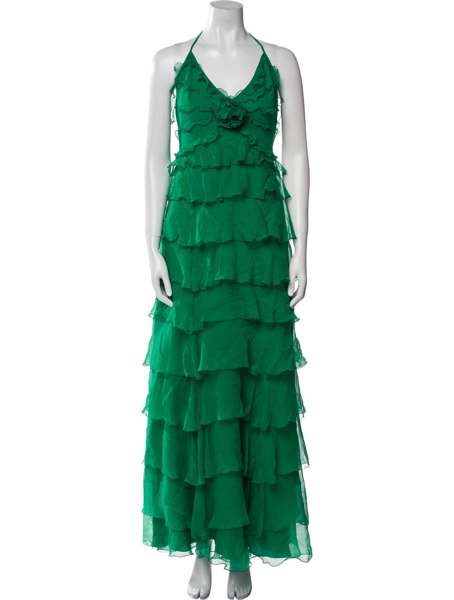 Andrew Gn Silk Long Dress