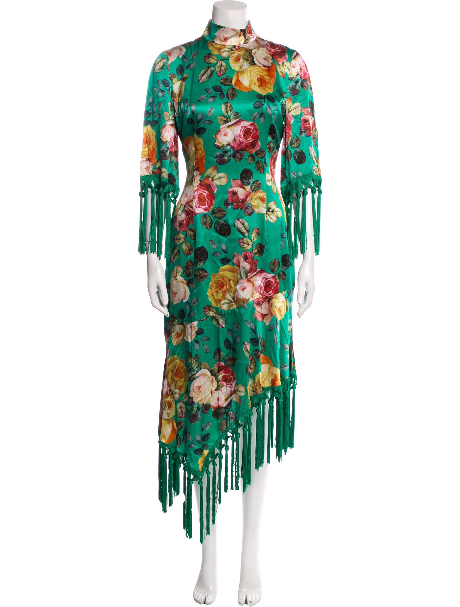 Andrew Gn Silk Long Dress