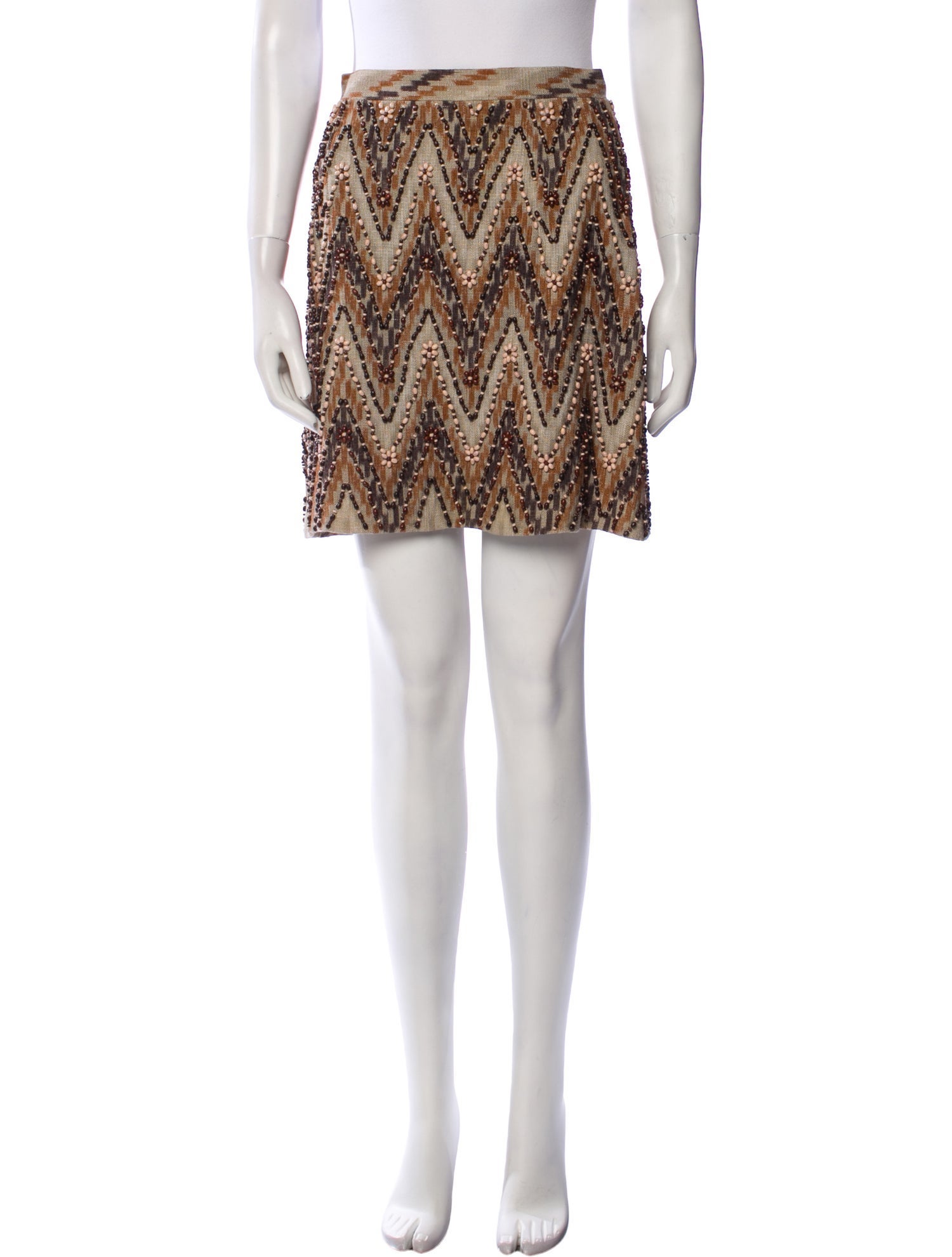 Andrew Gn Printed Mini Skirt
