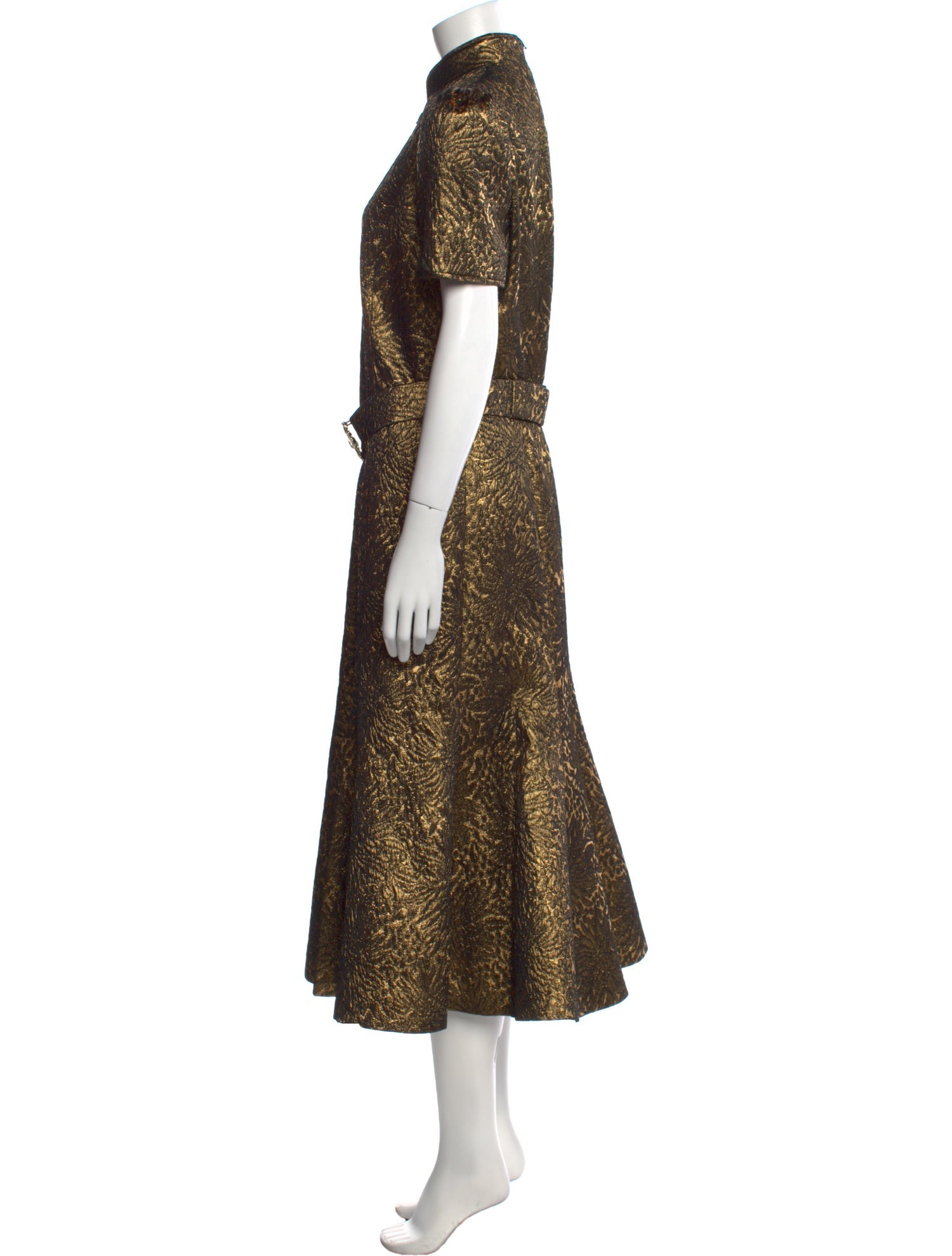 Andrew Gn Printed Long Dress