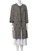 Andrew Gn Wool Houndstooth Print Coat