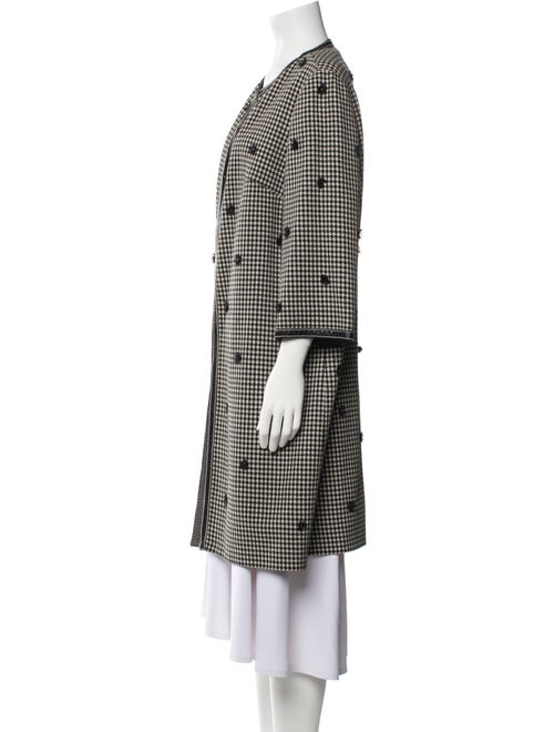 Andrew Gn Wool Houndstooth Print Coat
