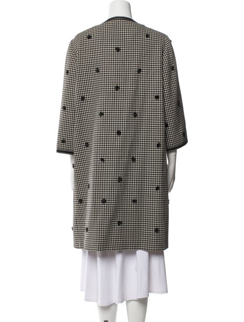Andrew Gn Wool Houndstooth Print Coat