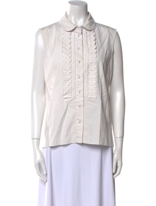 Andrew Gn Sleeveless Button-Up Top