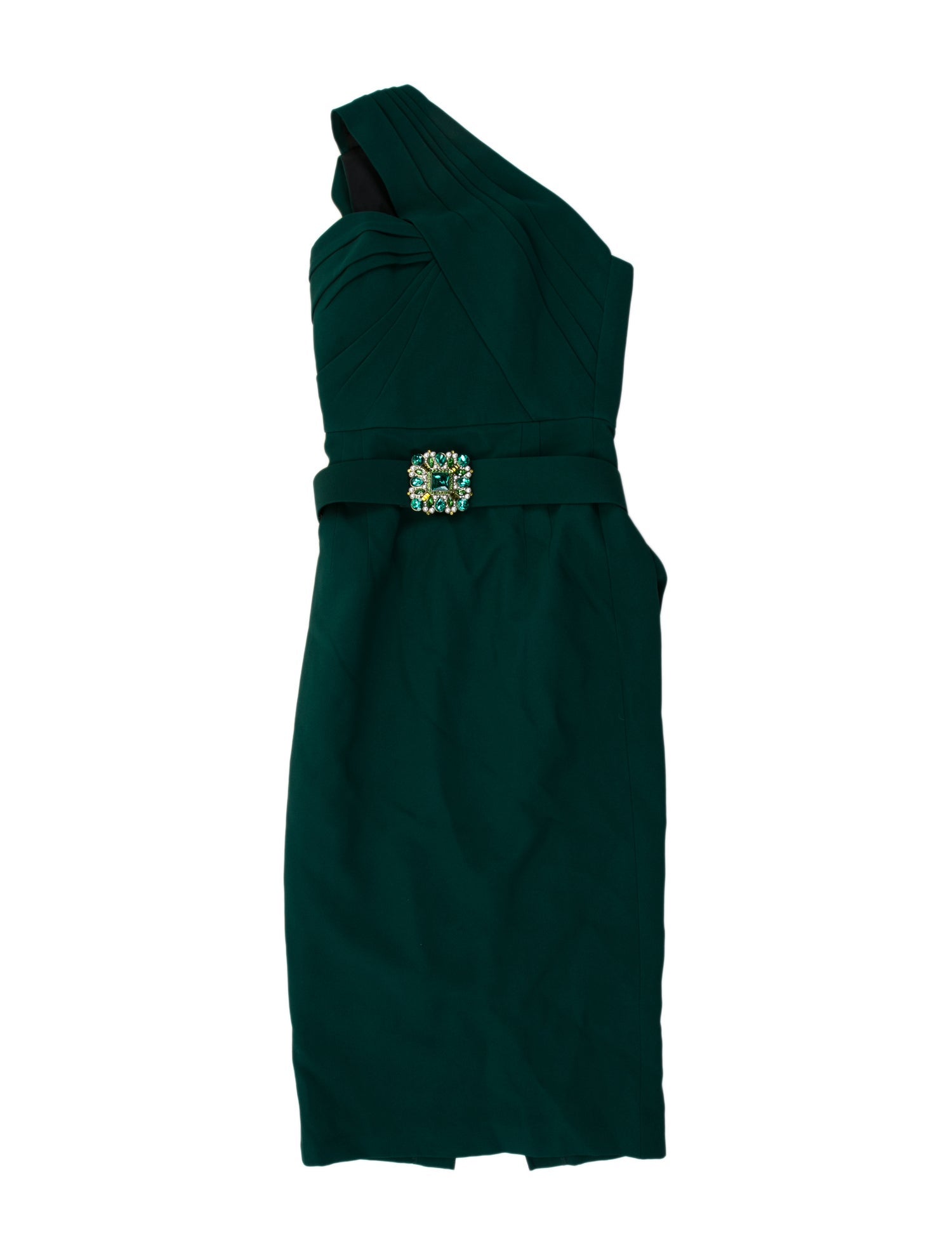 Andrew Gn One-Shoulder Midi Length Dress