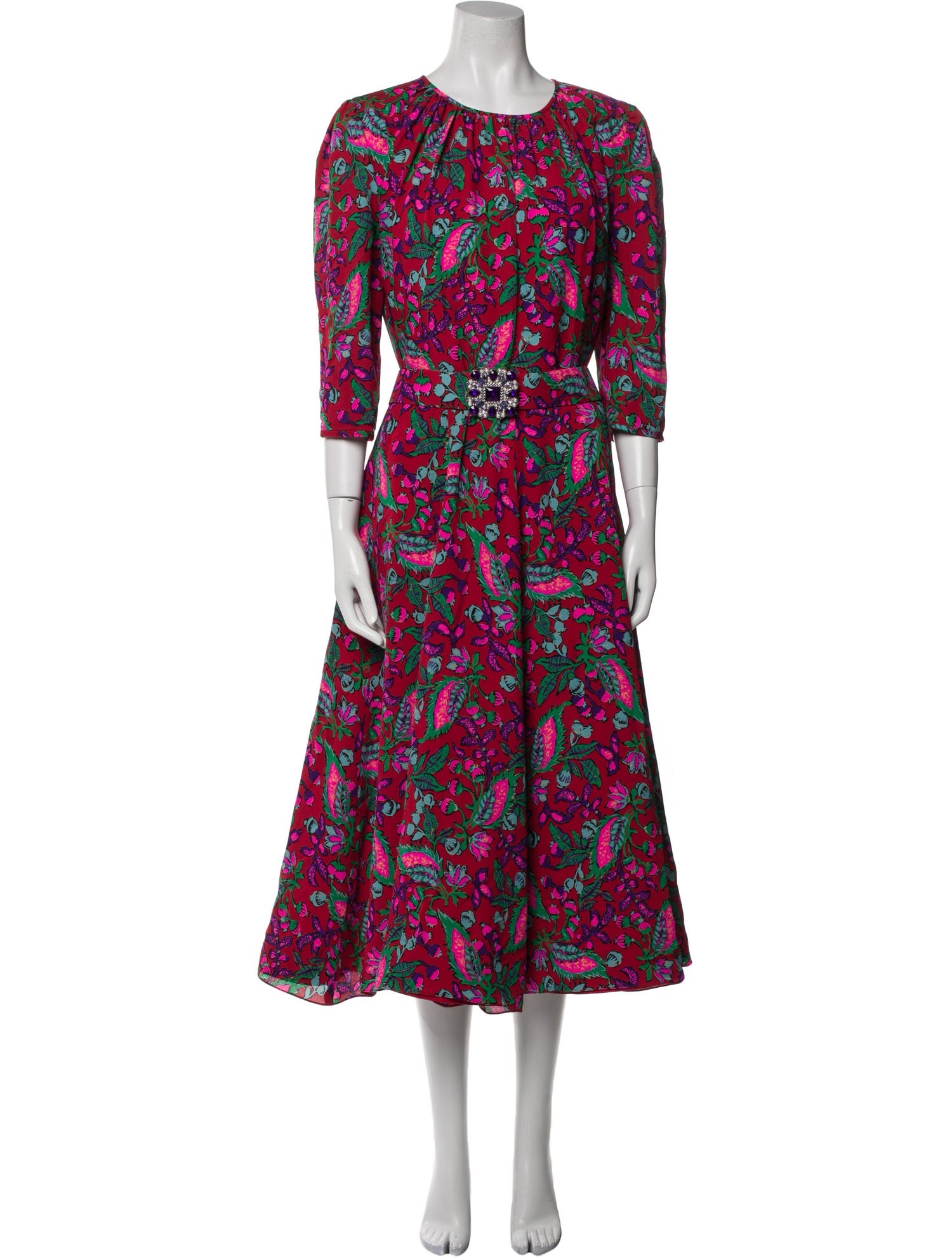 Andrew Gn Silk Long Dress