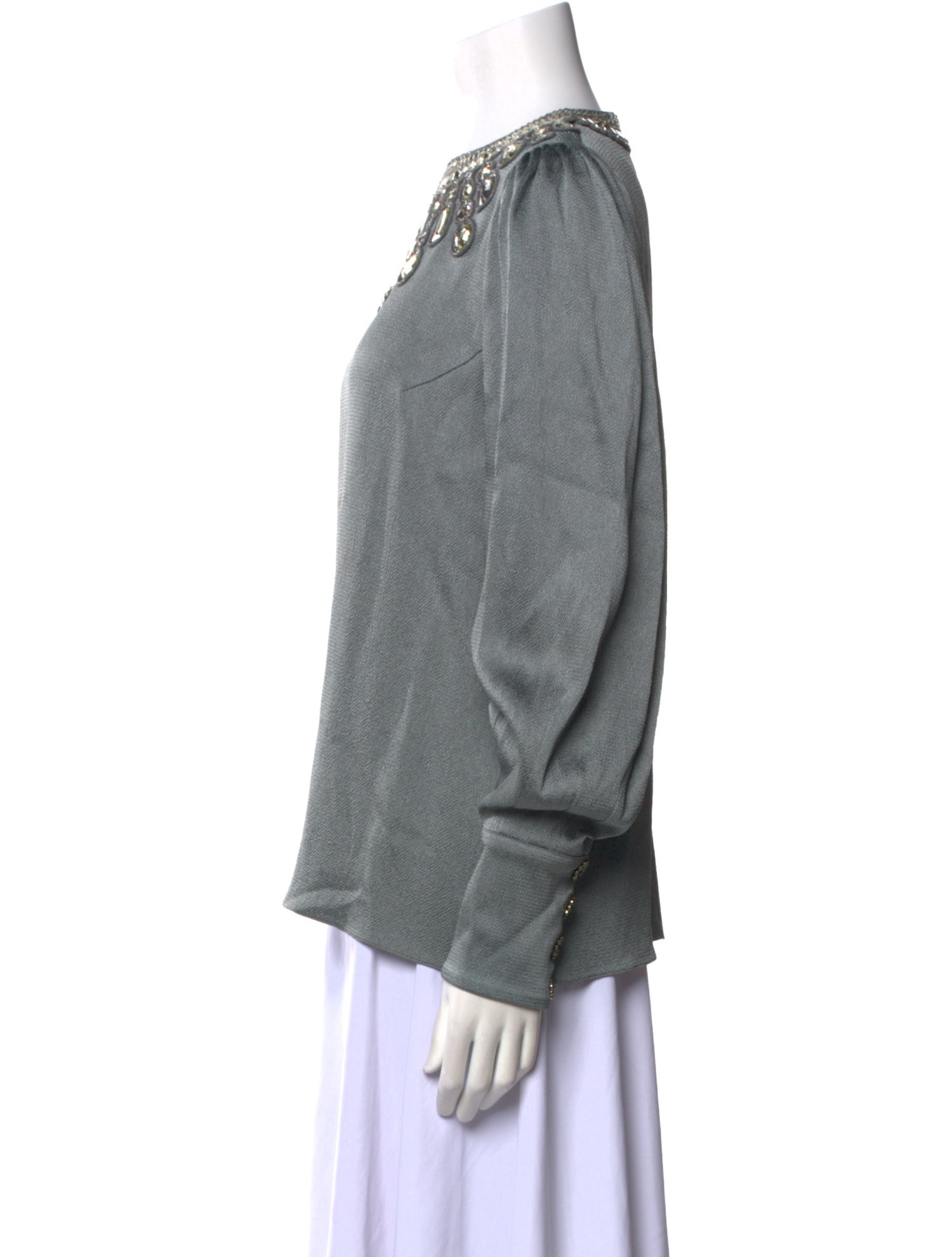 Andrew Gn Crew Neck Long Sleeve Sweatshirt