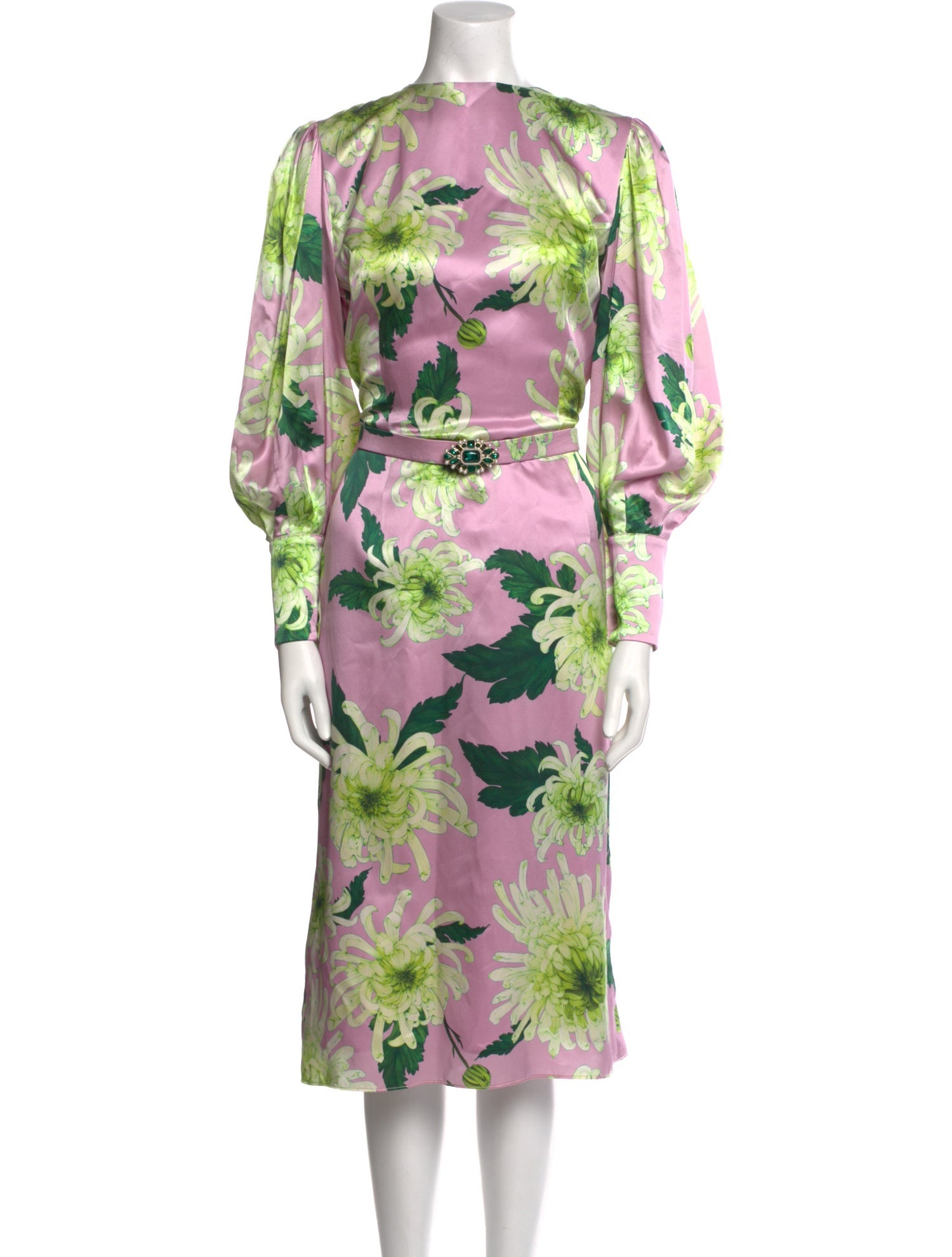 Andrew Gn Silk Midi Length Dress