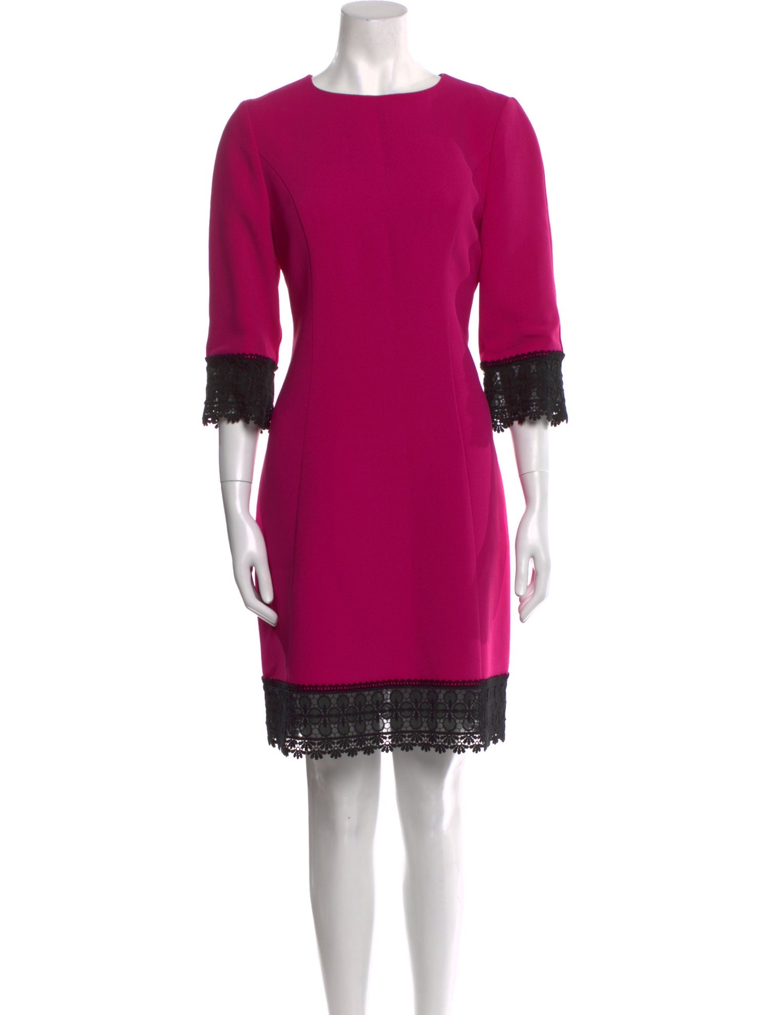 Andrew Gn Crew Neck Knee-Length Dress