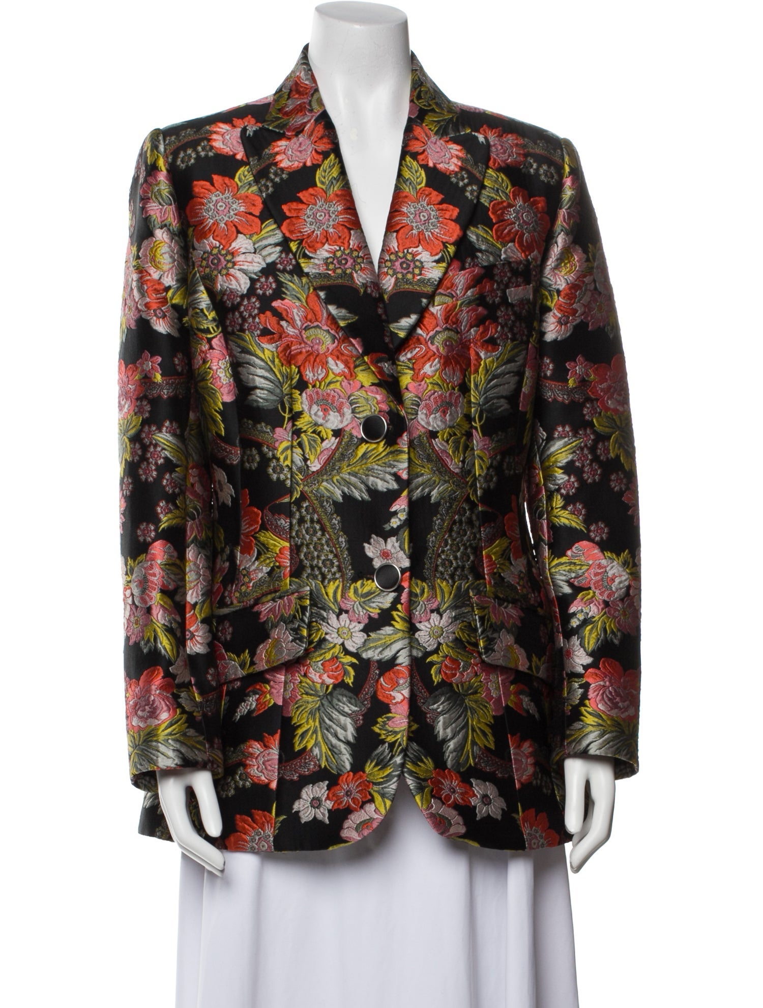 Andrew Gn Floral Print Blazer