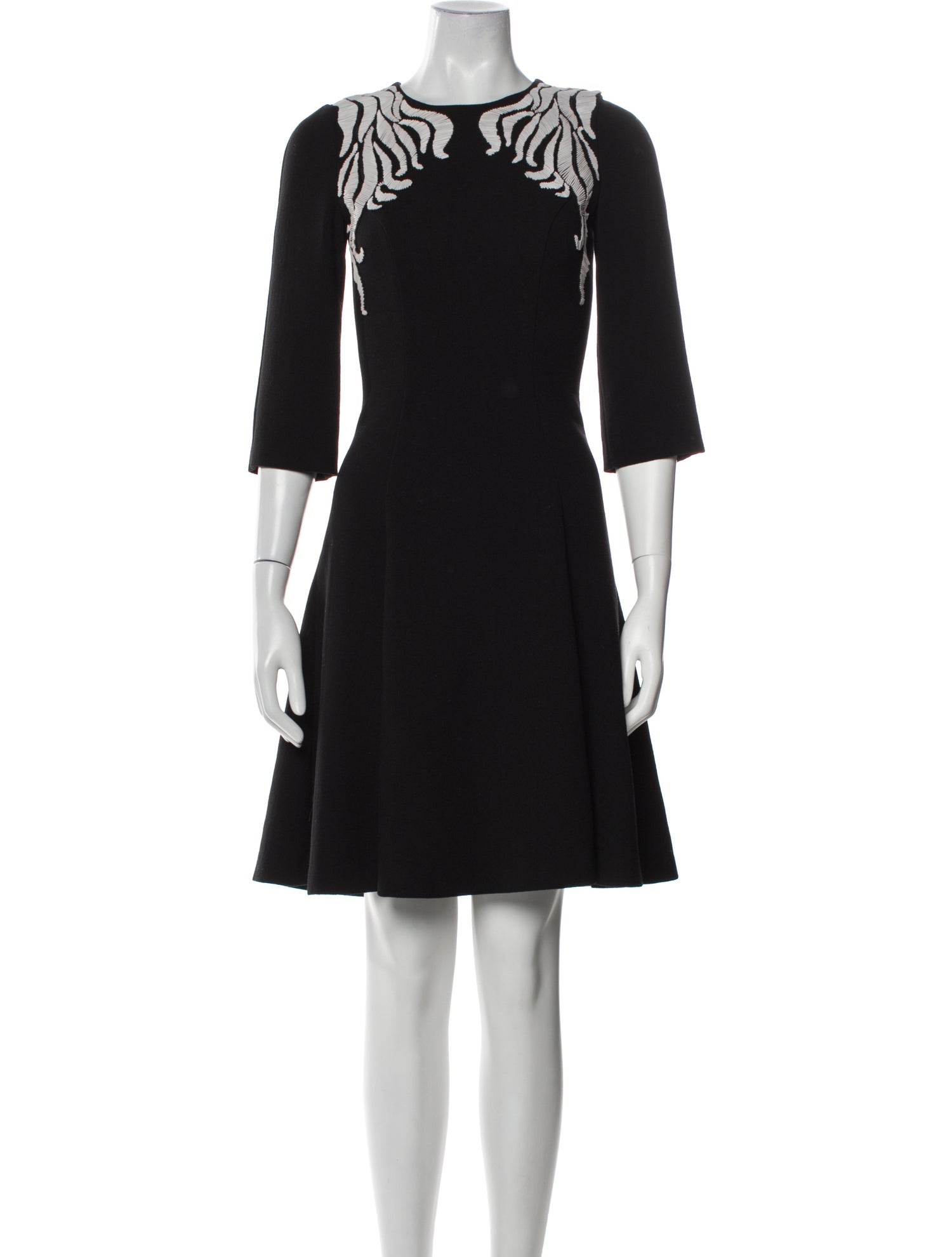 Andrew Gn Virgin Wool Mini Dress