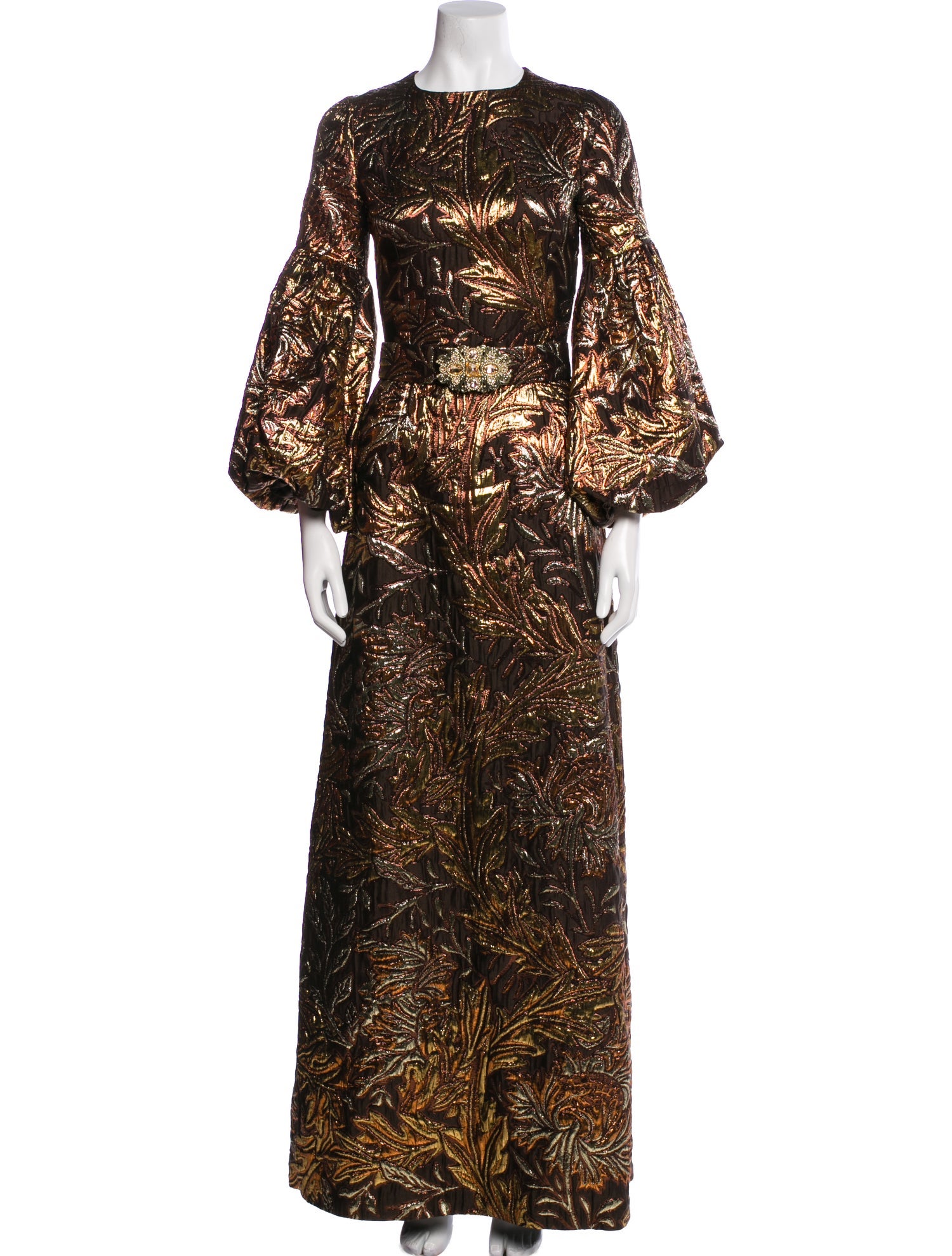 Andrew Gn Printed Long Dress w/ Tags