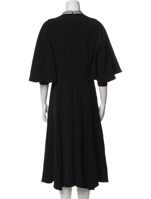 Andrew Gn Mock Neck Midi Length Dress