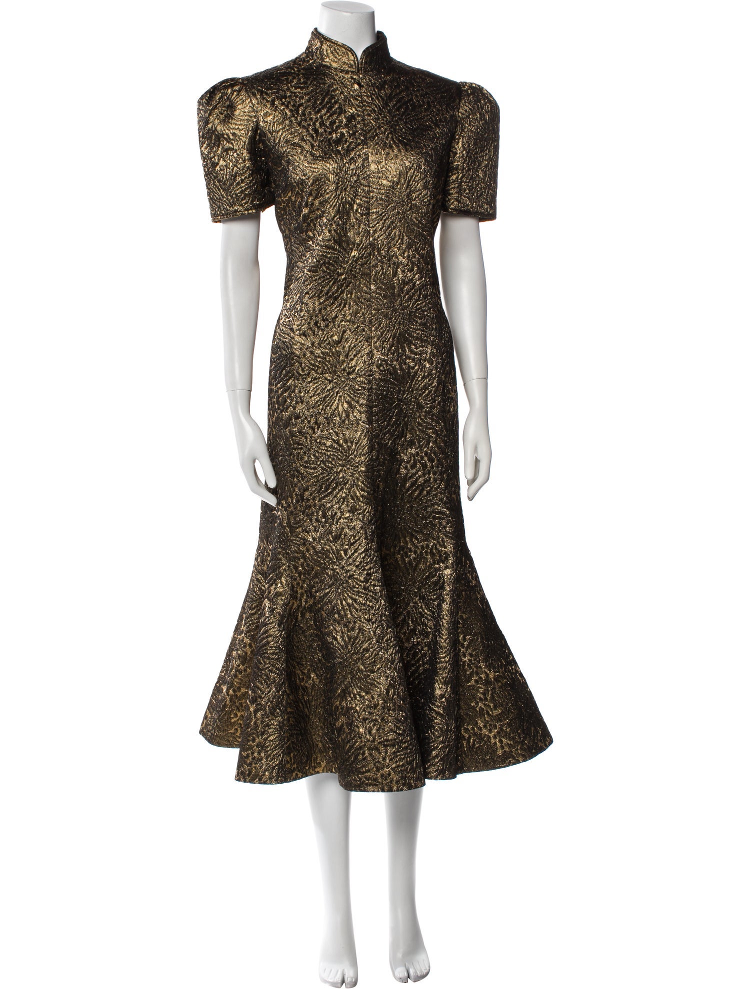 Andrew Gn Animal Print Long Dress