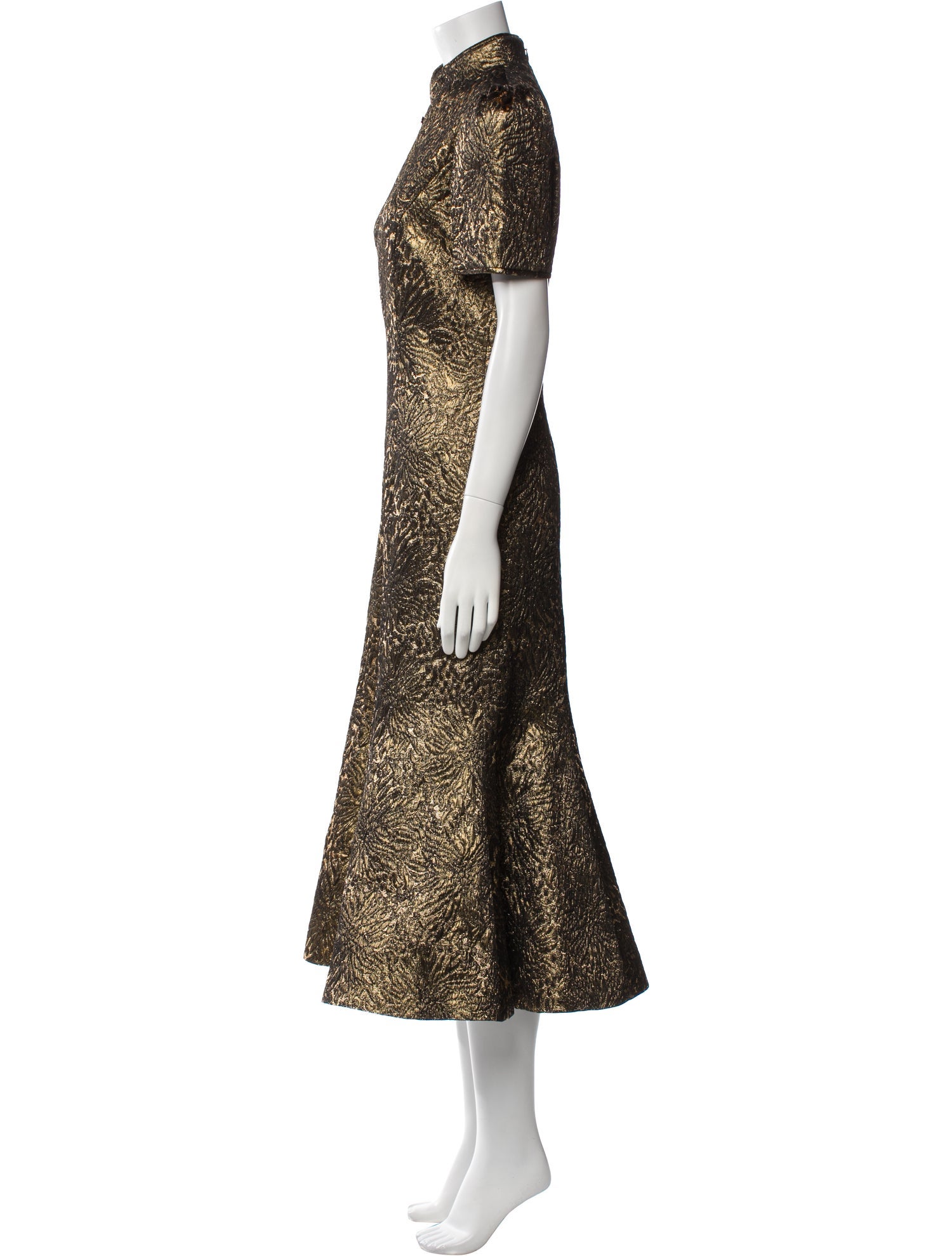 Andrew Gn Animal Print Long Dress