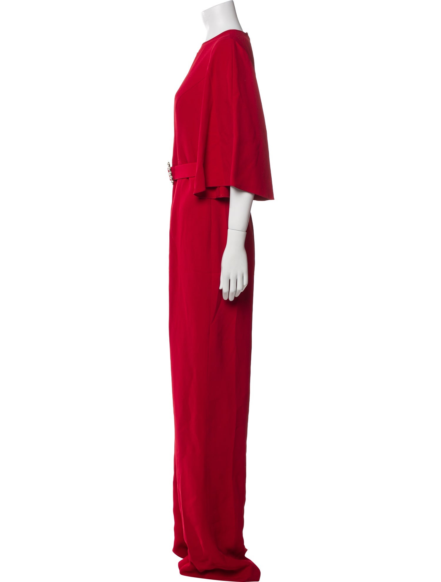 Andrew Gn Crew Neck Jumpsuit