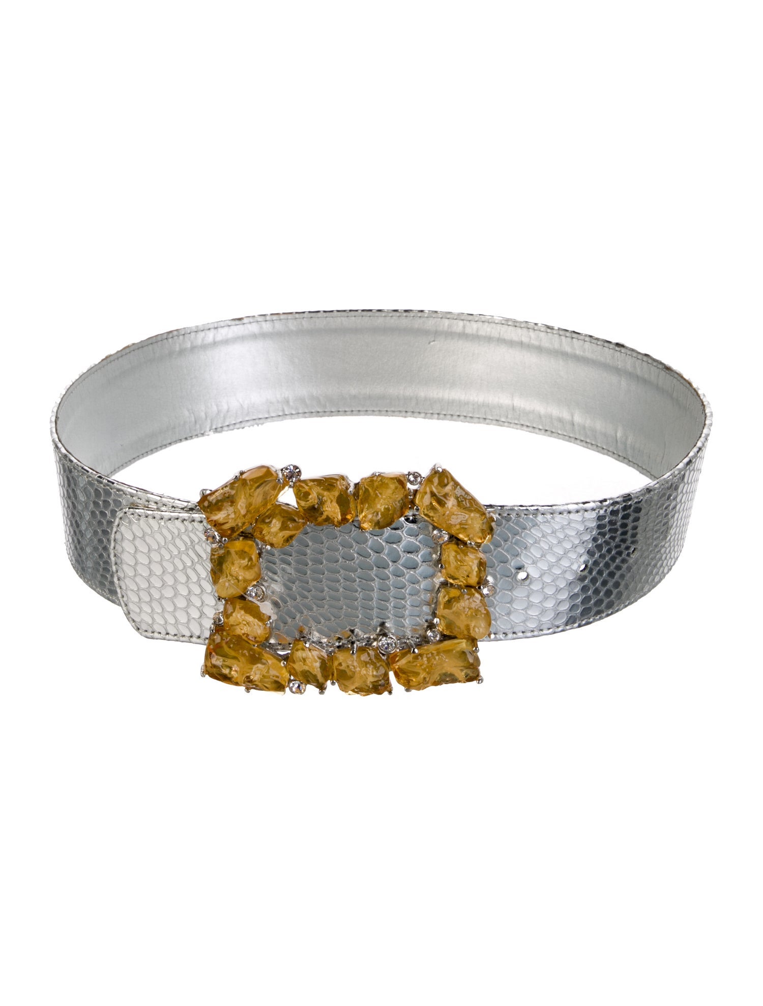 Andrew Gn Wide Leather Belt