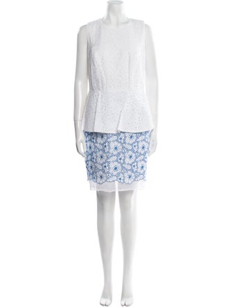 Andrew Gn Floral Print Mini Dress