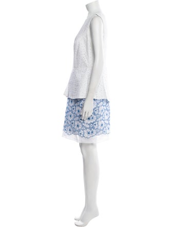 Andrew Gn Floral Print Mini Dress