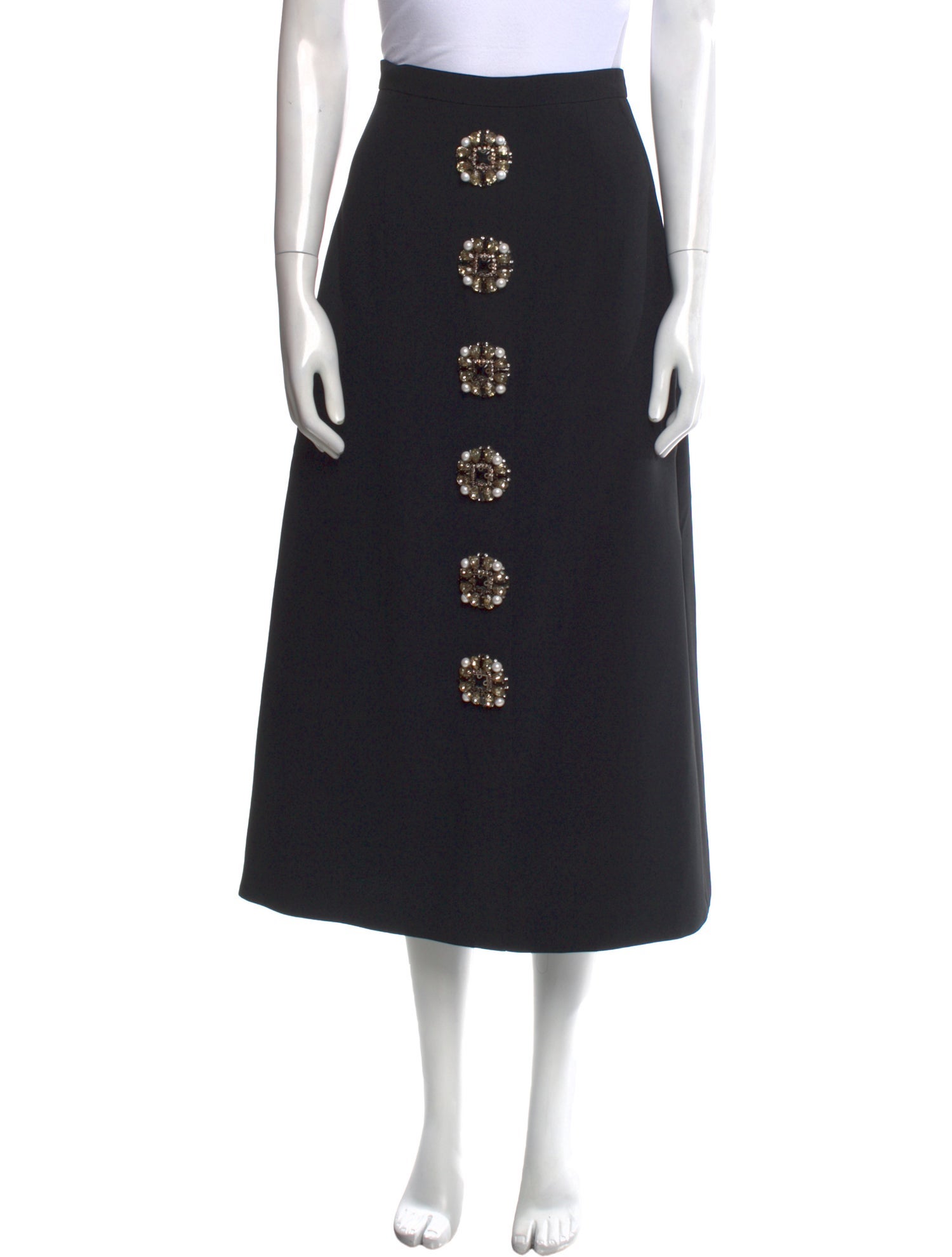 Andrew Gn Crystal Embellishments Skirt