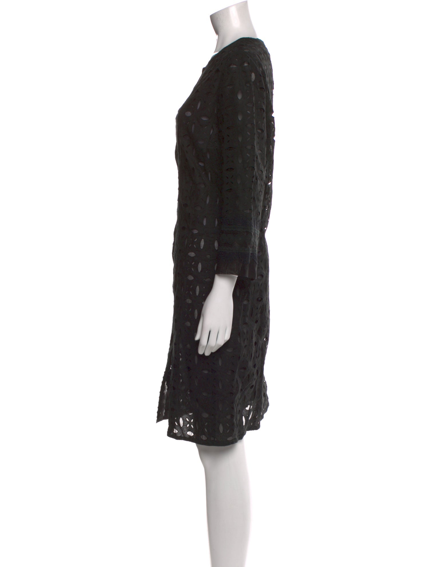 Andrew Gn Scoop Neck Knee-Length Dress